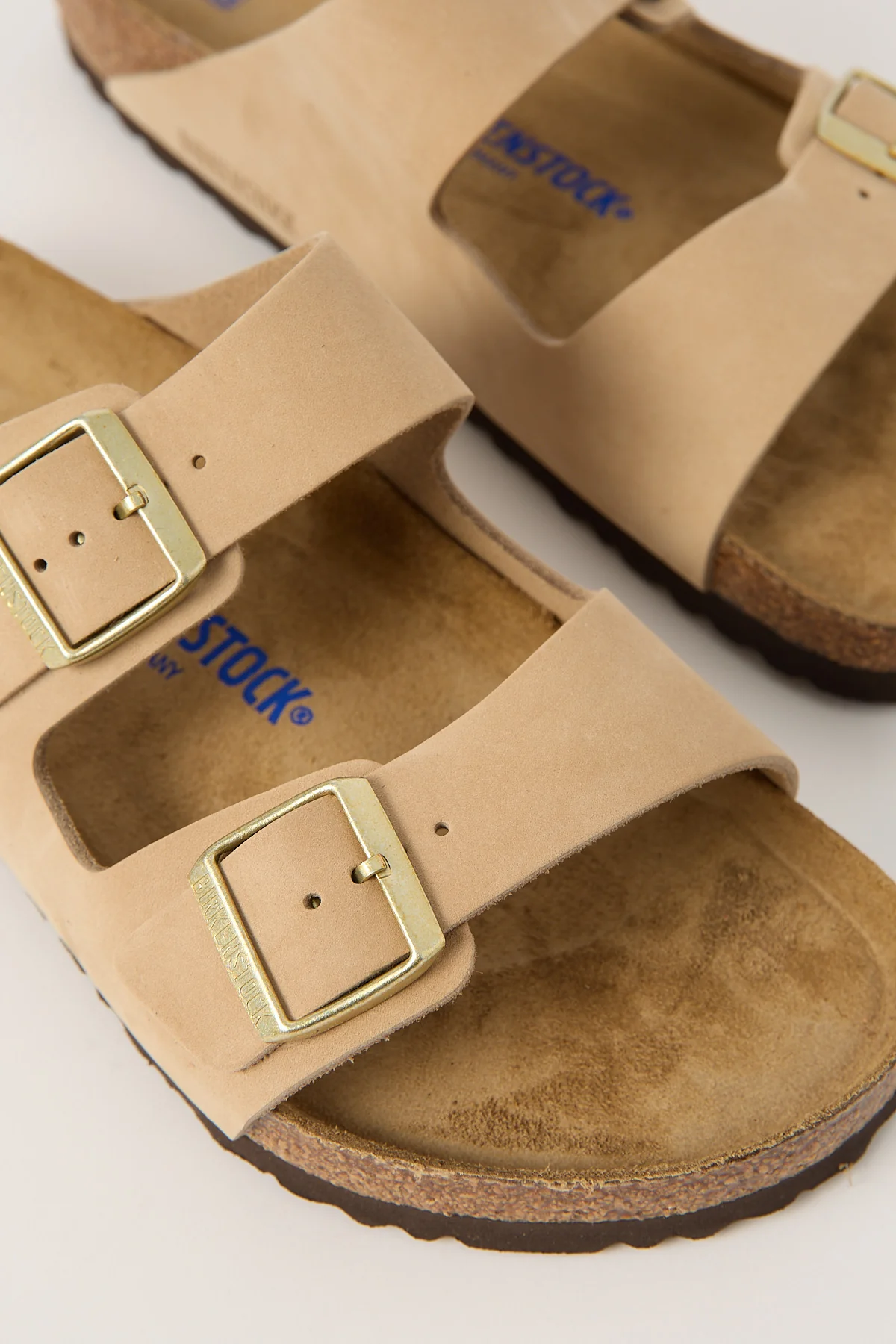 Birkenstock Arizona SFB Nubuck Leather Regular Sandcastle - Image 2