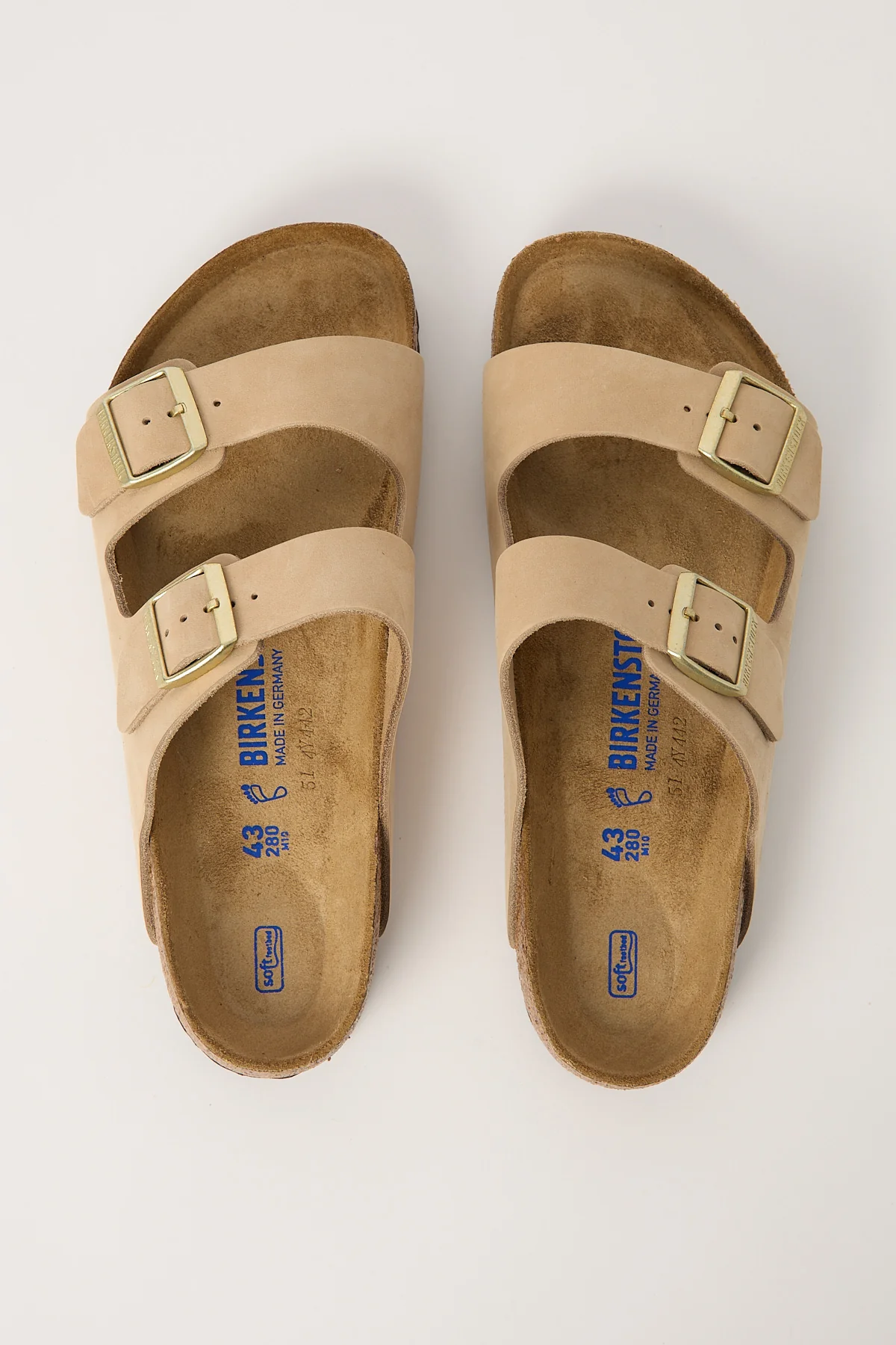 Birkenstock Arizona SFB Nubuck Leather Regular Sandcastle - Image 4