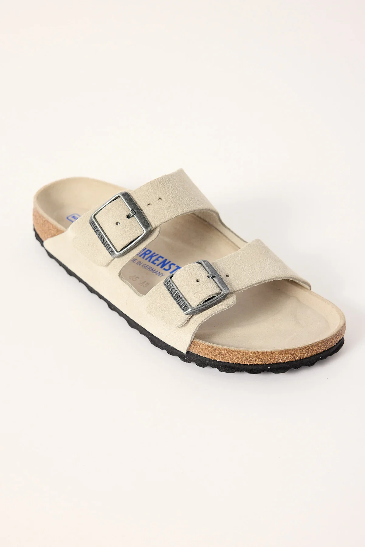 Birkenstock Arizona Sfb Oyster Tonal Footbed Suede Leather NARROW Oyster - Image 2