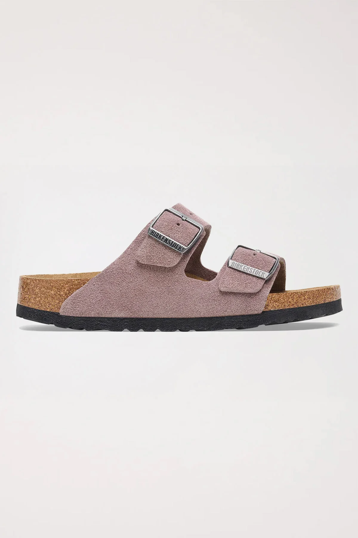 Birkenstock Arizona Sfb Suede Leather Narrow Faded Purple