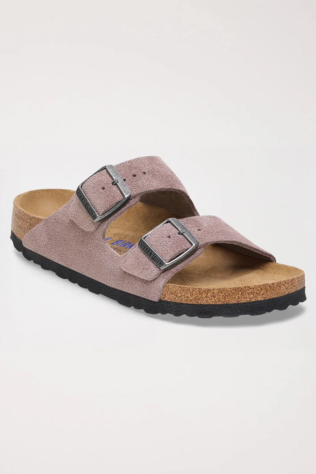 Birkenstock Arizona Sfb Suede Leather Narrow Faded Purple - Image 2