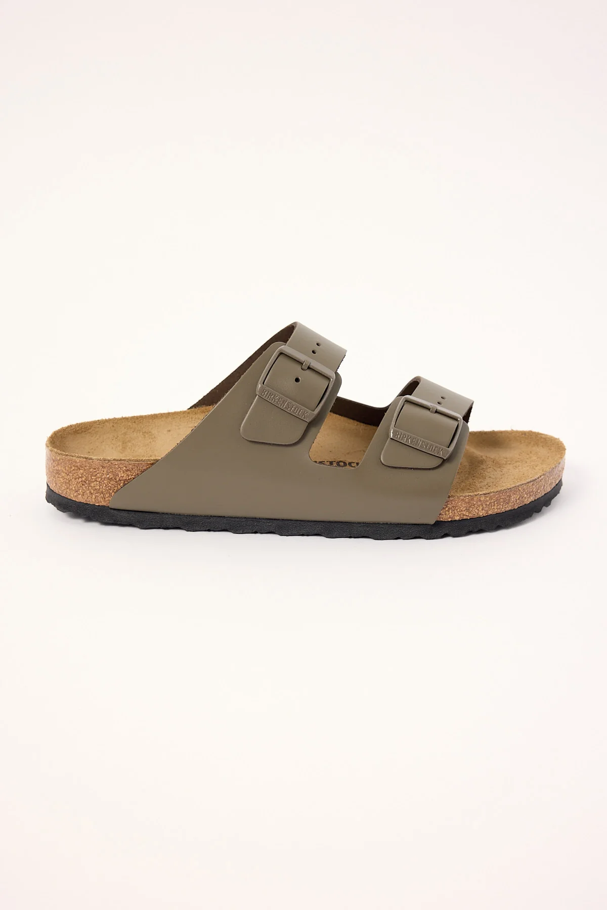 Birkenstock Arizona Smooth Leather Narrow Concrete Grey - Image 2