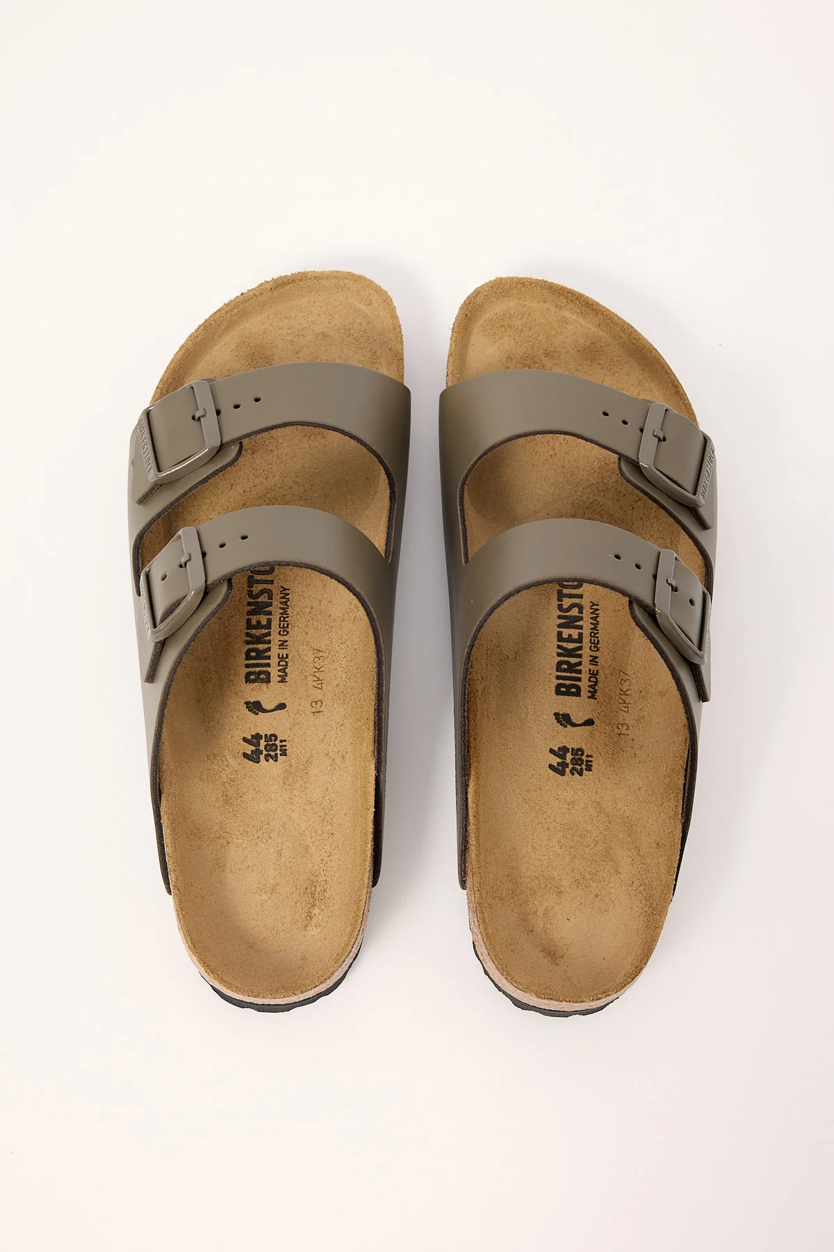Birkenstock Arizona Smooth Leather Narrow Concrete Grey - Image 3