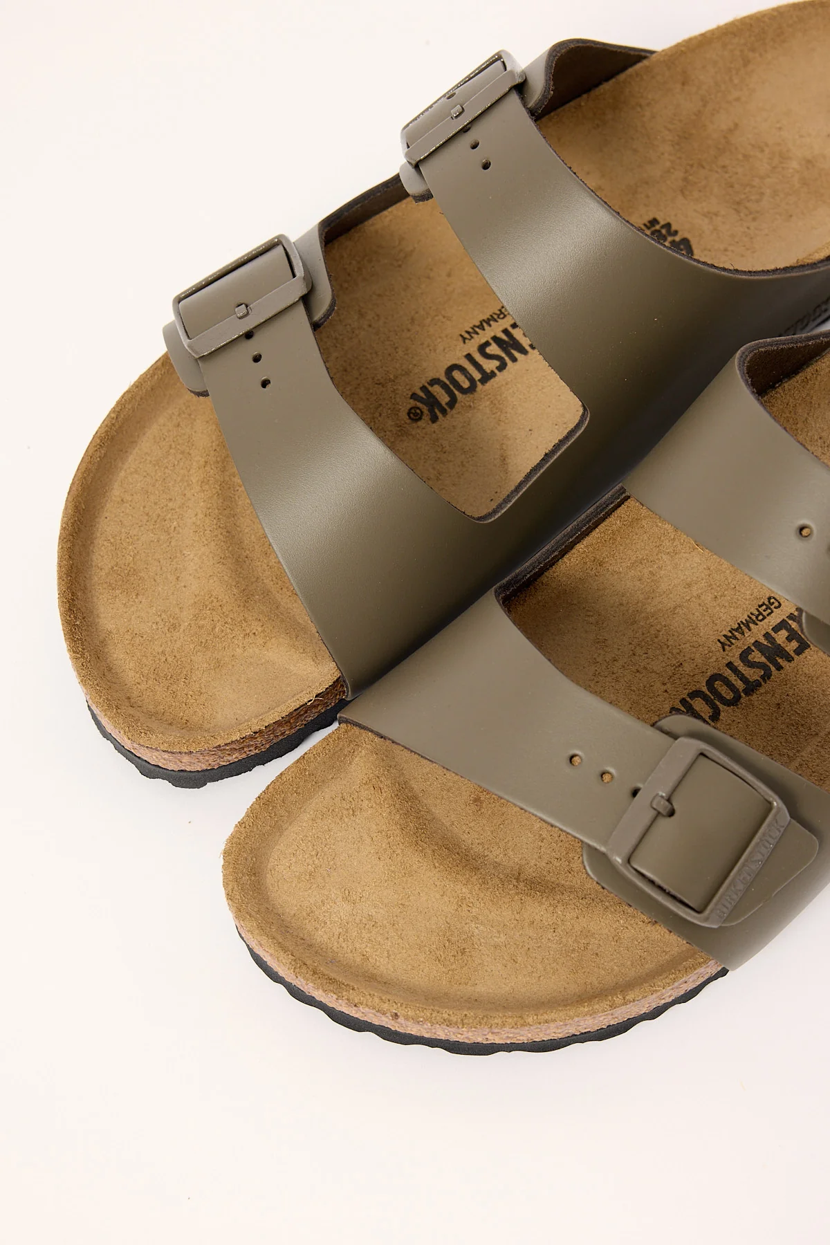 Birkenstock Arizona Smooth Leather Narrow Concrete Grey - Image 4