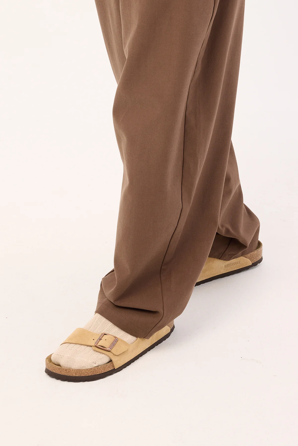 Birkenstock Arizona Suede Leather Narrow Latte Cream - Image 6