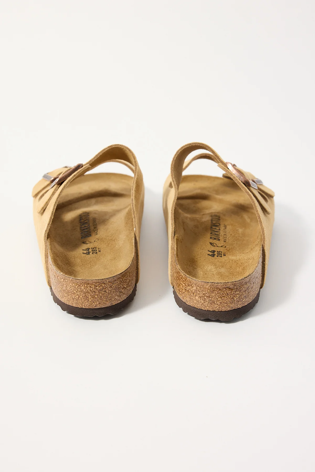Birkenstock Arizona Suede Leather Regular Latte Cream - Image 3