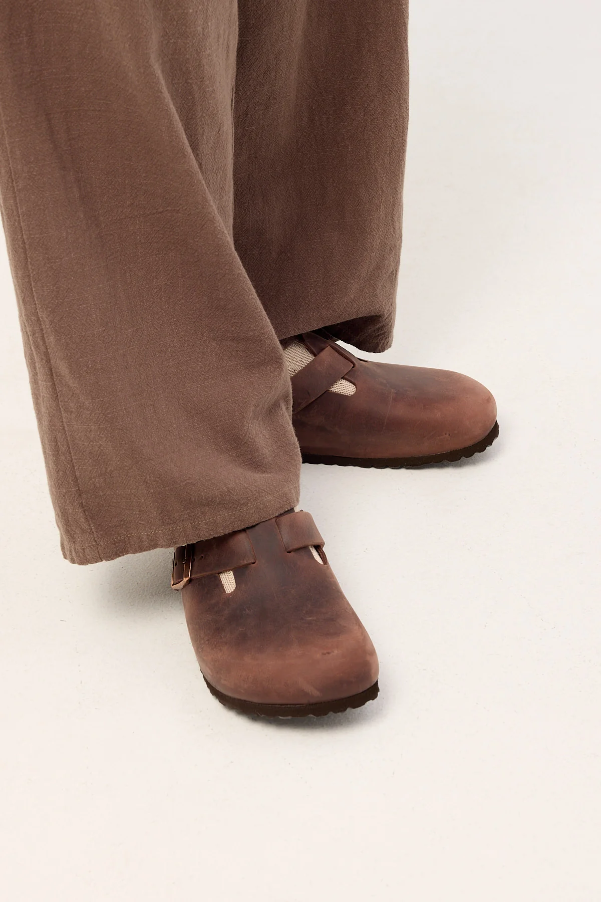 Birkenstock Boston Habana Oiled Leather Narrow Habana - Image 4