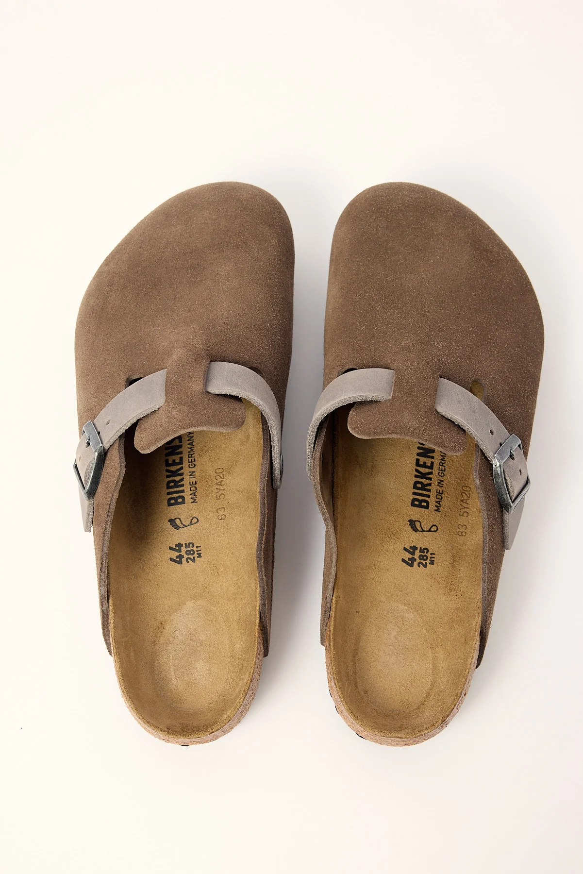 Birkenstock Boston Oiled Suede Leather Concrete Grey - Image 3