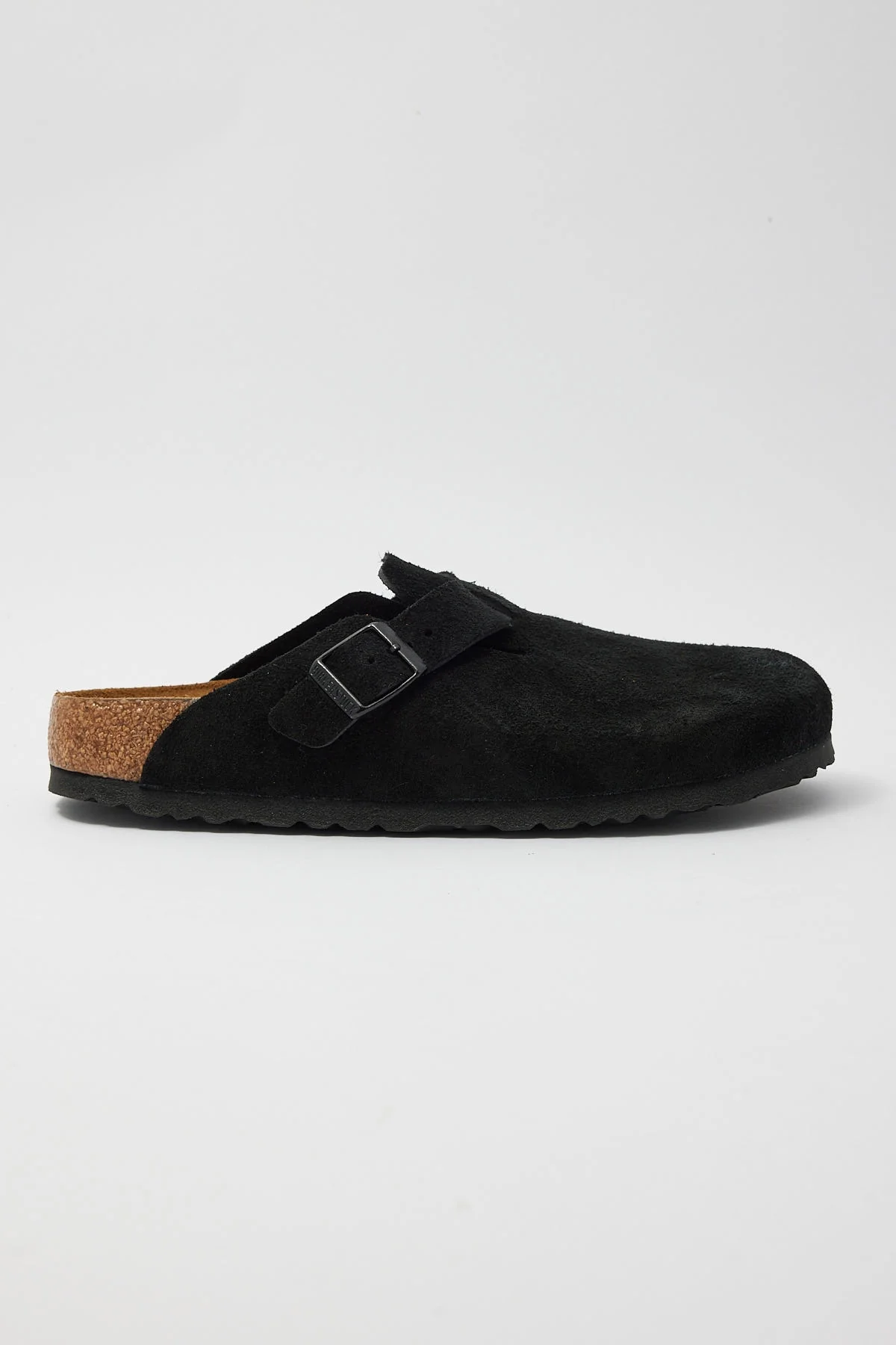 Birkenstock Boston SFB Black Suede Narrow Black