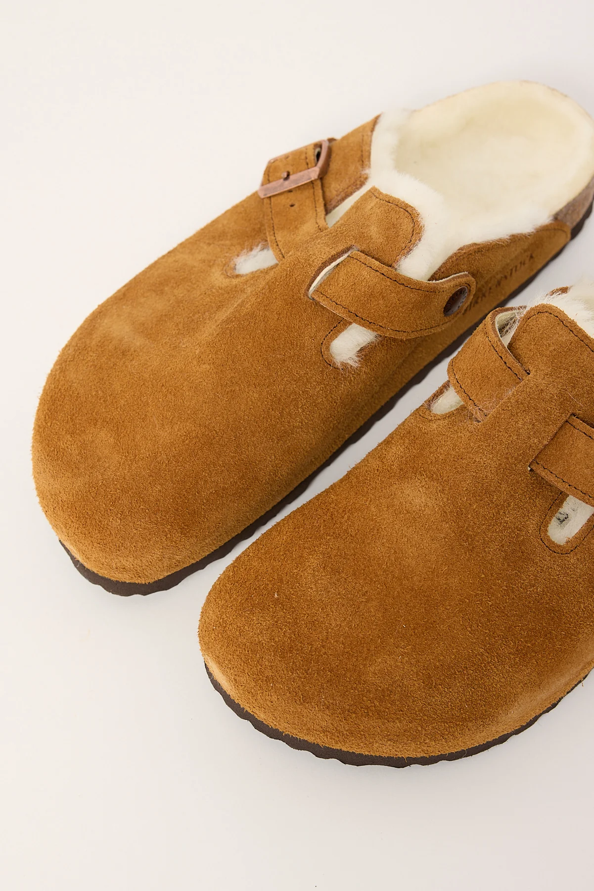 Birkenstock Boston Shearling Suede Leather/shearling Narrow Mink - Image 3