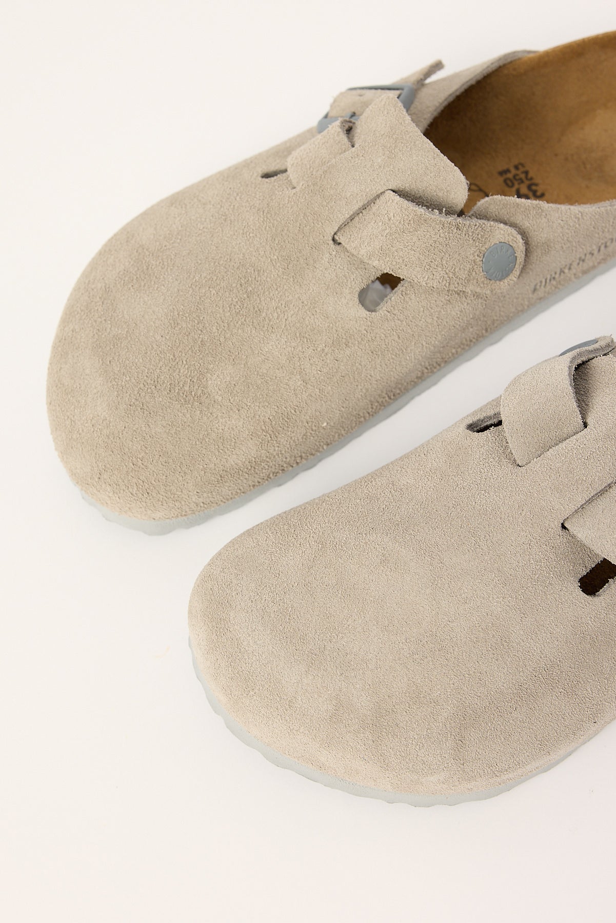 Birkenstock Boston Suede Leather Regular Stone Coin - Image 4