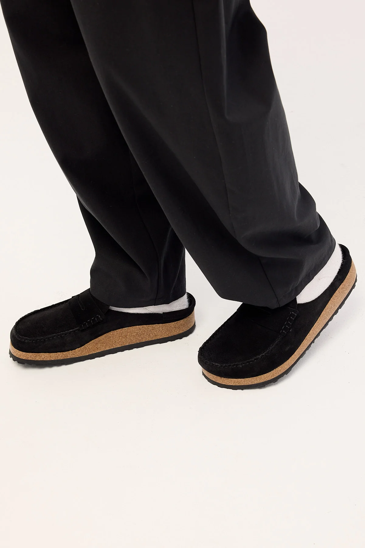 Birkenstock Naples Suede Leather Regular Black - Image 5