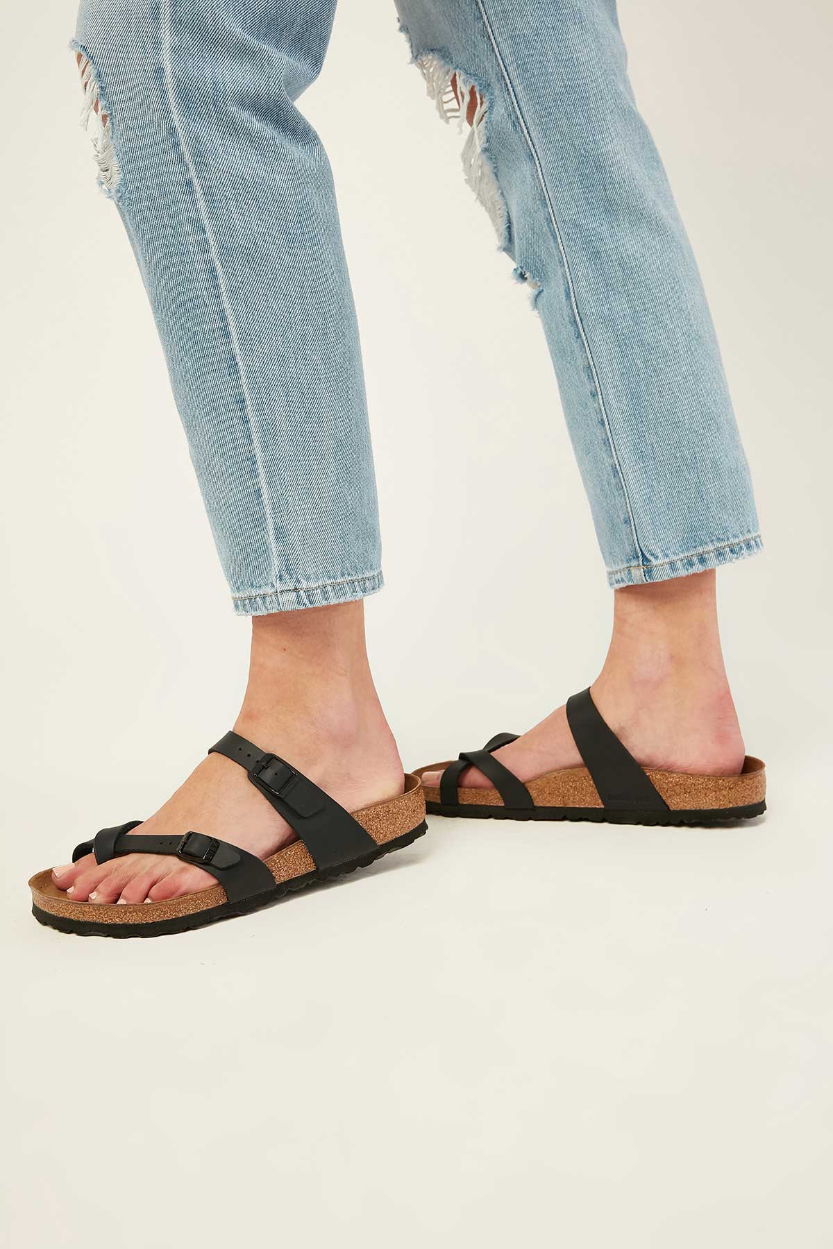 Birkenstock Womens Mayari Birko-Flor Regular Black - Image 3