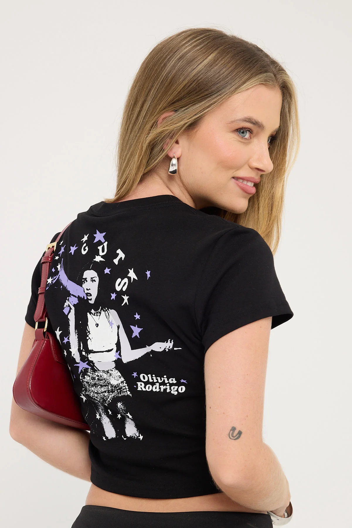 Bravado Olivia Rodrigo Baby Tee Black - Image 5