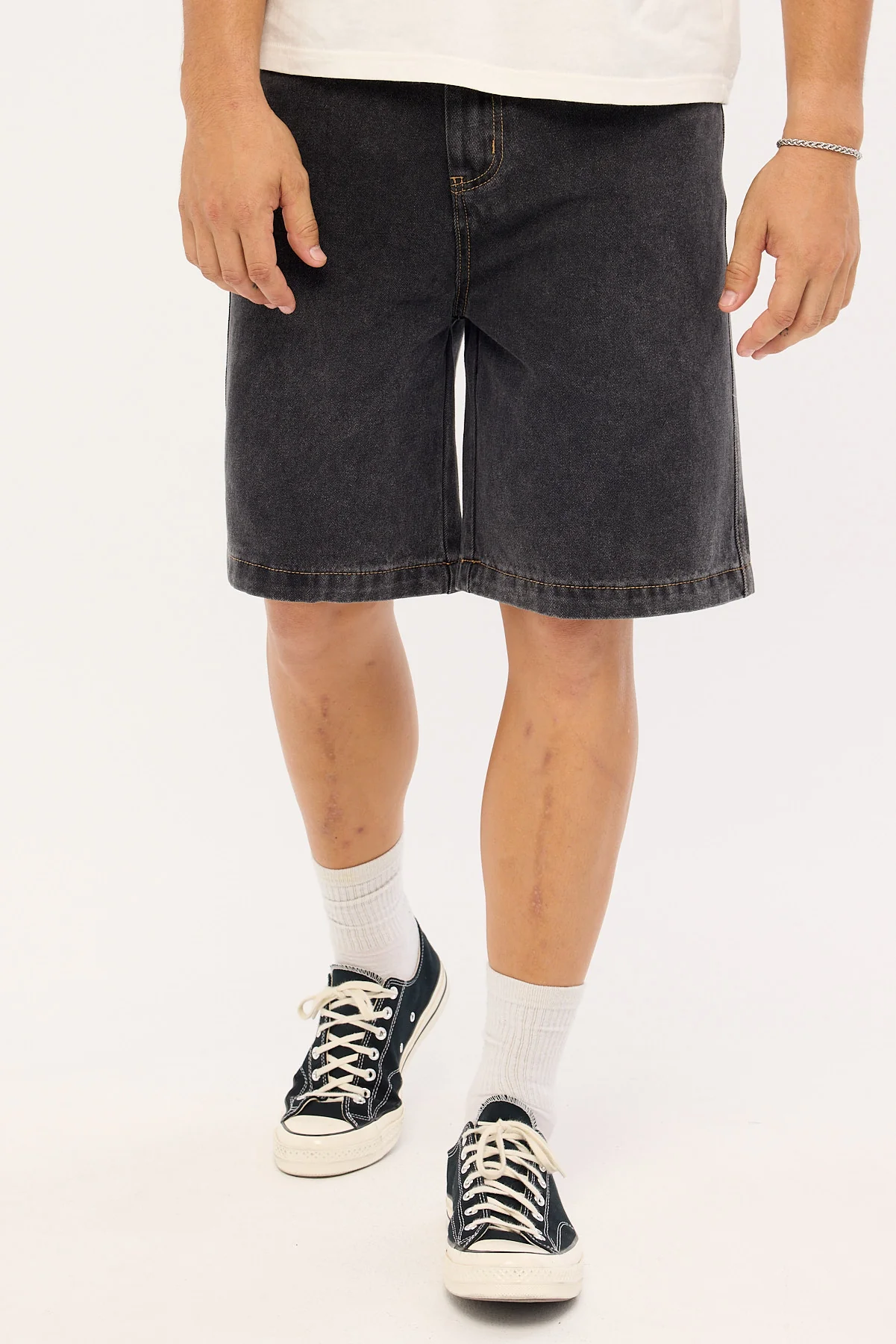 Xlarge Bull Denim 91 Short Washed Black - Image 2