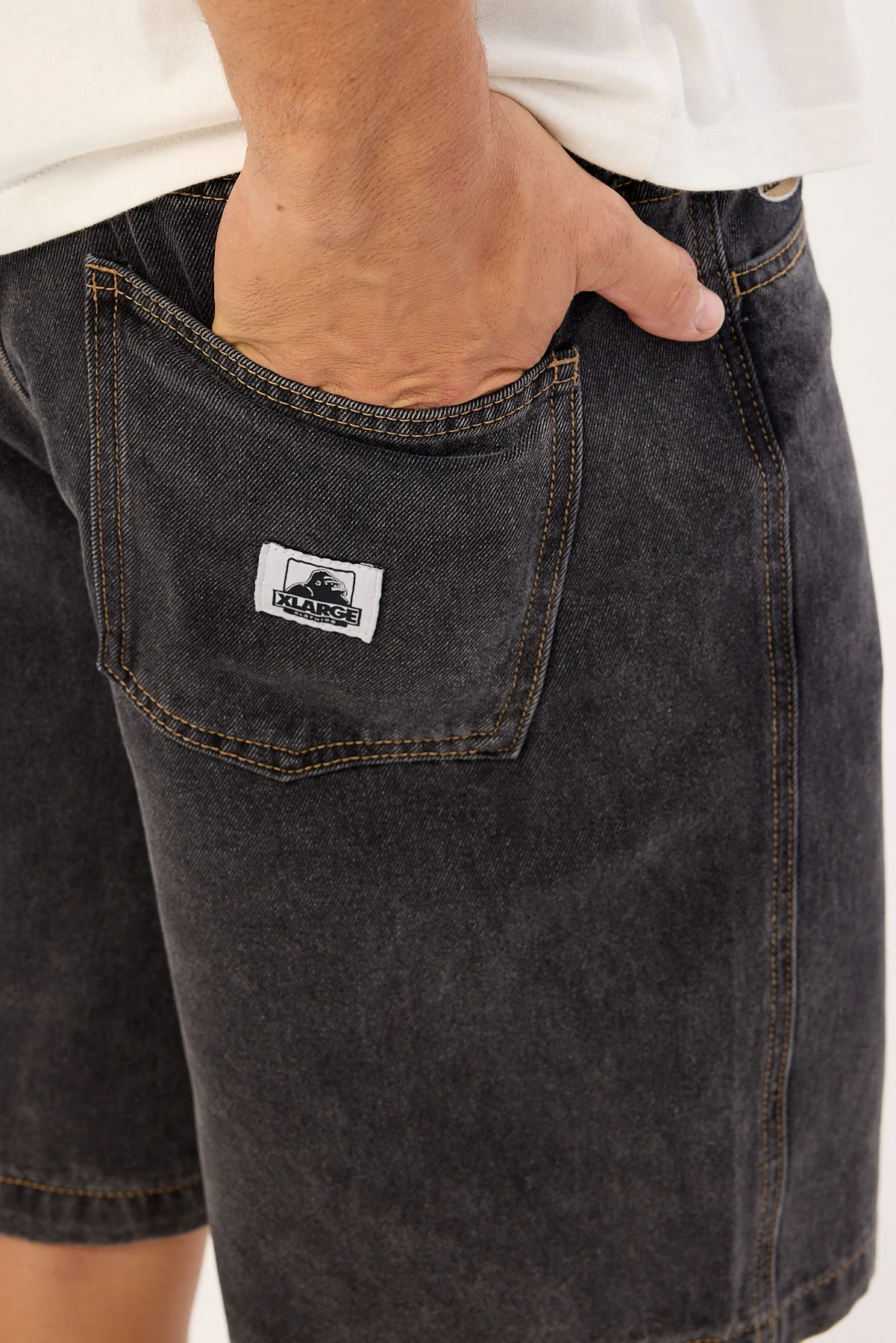 Xlarge Bull Denim 91 Short Washed Black - Image 5