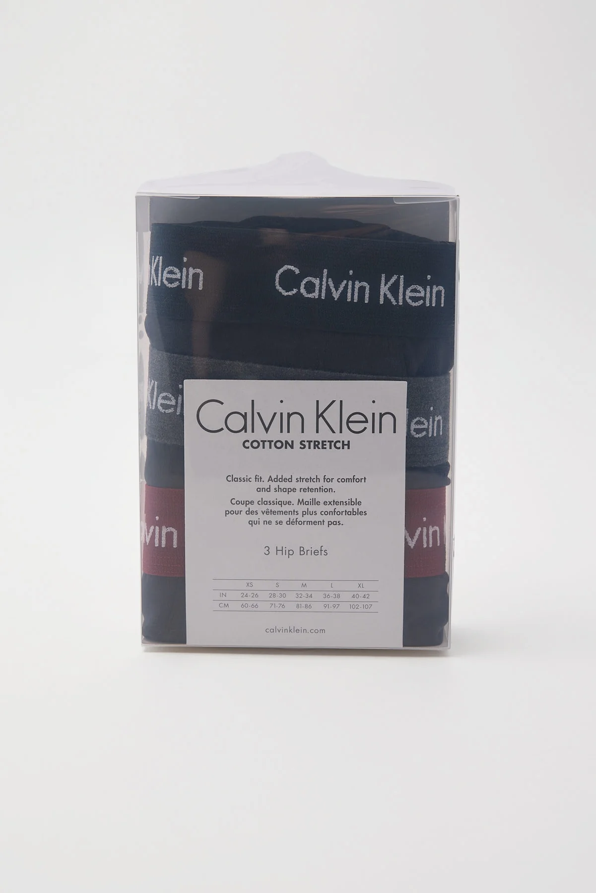 Calvin Klein Cotton Stretch Trunk 3Pk Black W/Black/Charcoal Heather/Syra - Image 3