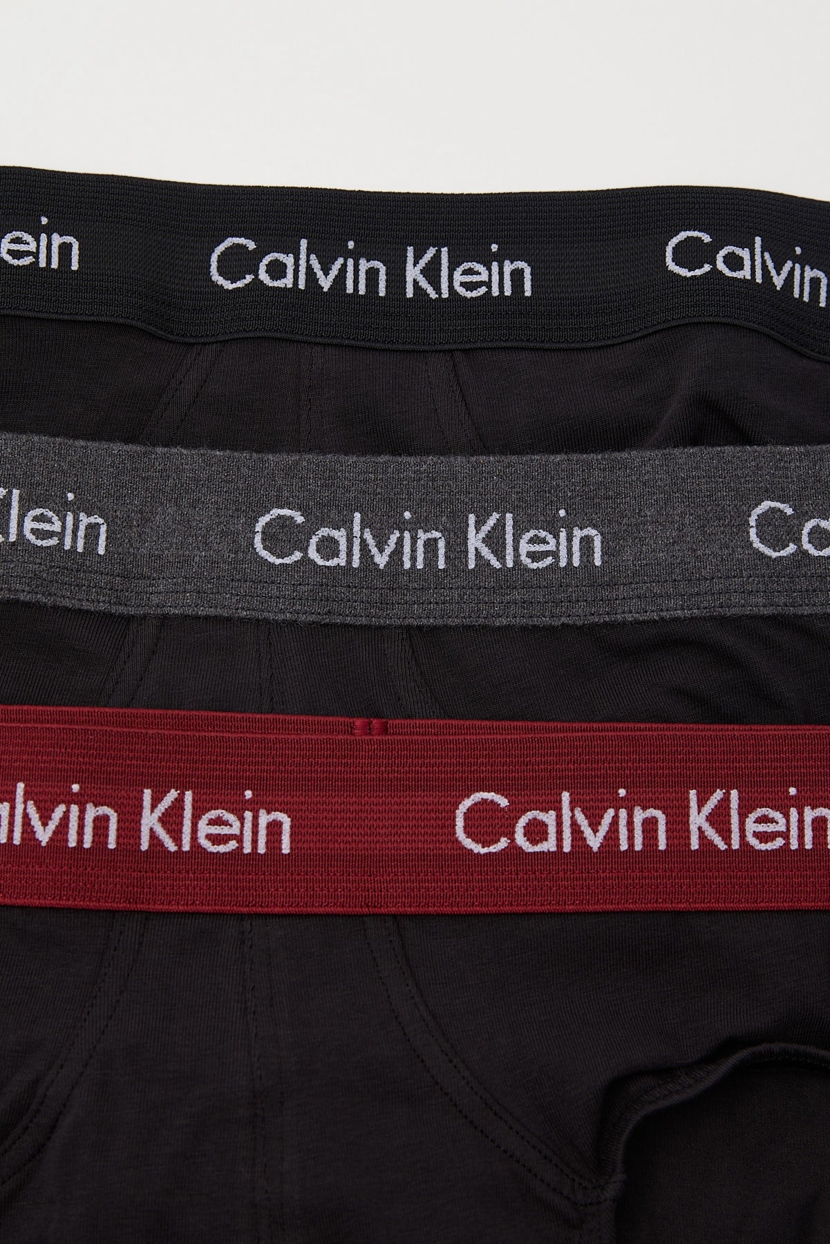Calvin Klein Cotton Stretch Trunk 3Pk Black W/Black/Charcoal Heather/Syra - Image 4