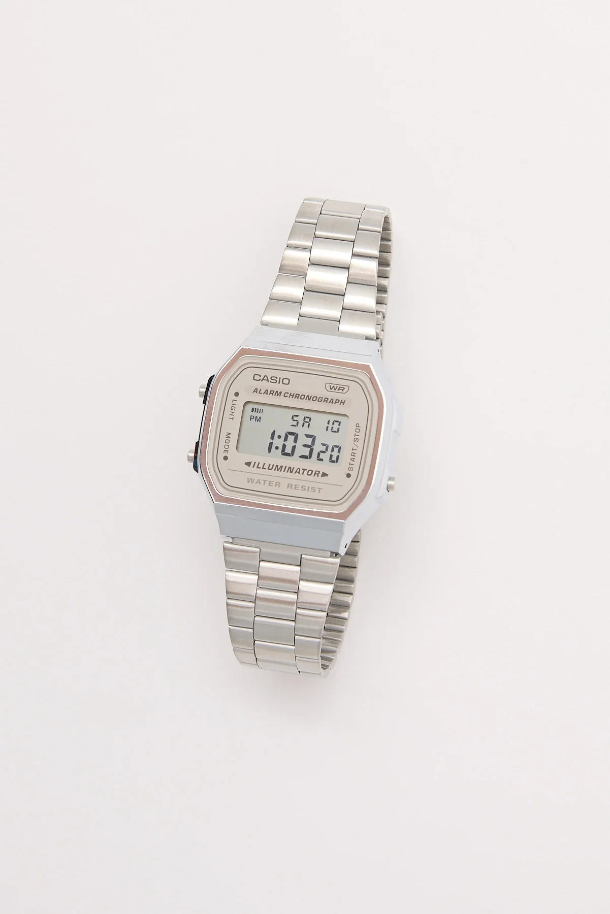 Casio A168WA-8A Digital Watch Silver/Cream - Image 2