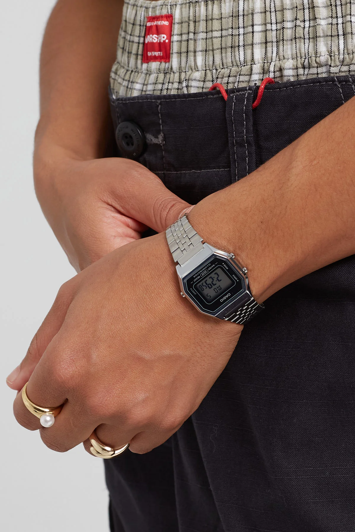 Casio LA680WA-1D Silver/Black - Image 4