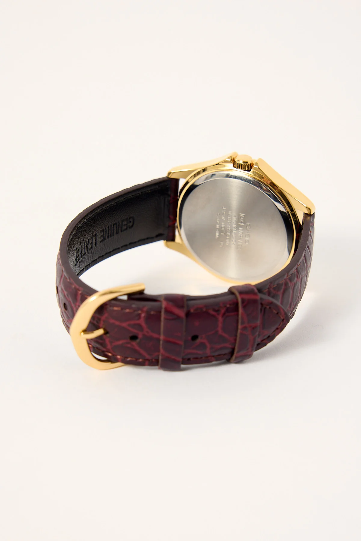 Casio MTP1183Q-7A Analogue Watch Gold/Brown Croc PU - Image 3