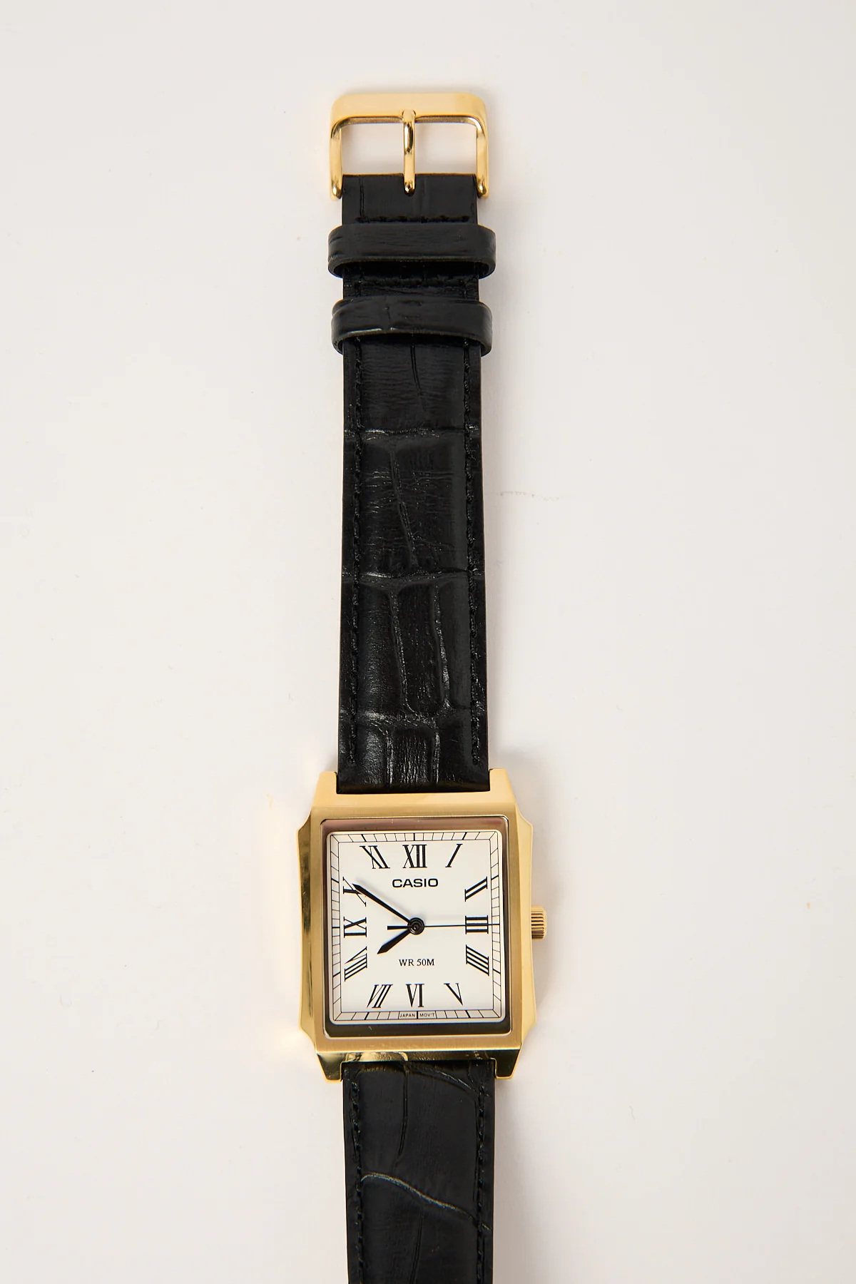 Casio MTPB190GL-7BVDF Analogue Watch Gold/Black Croc PU - Image 3