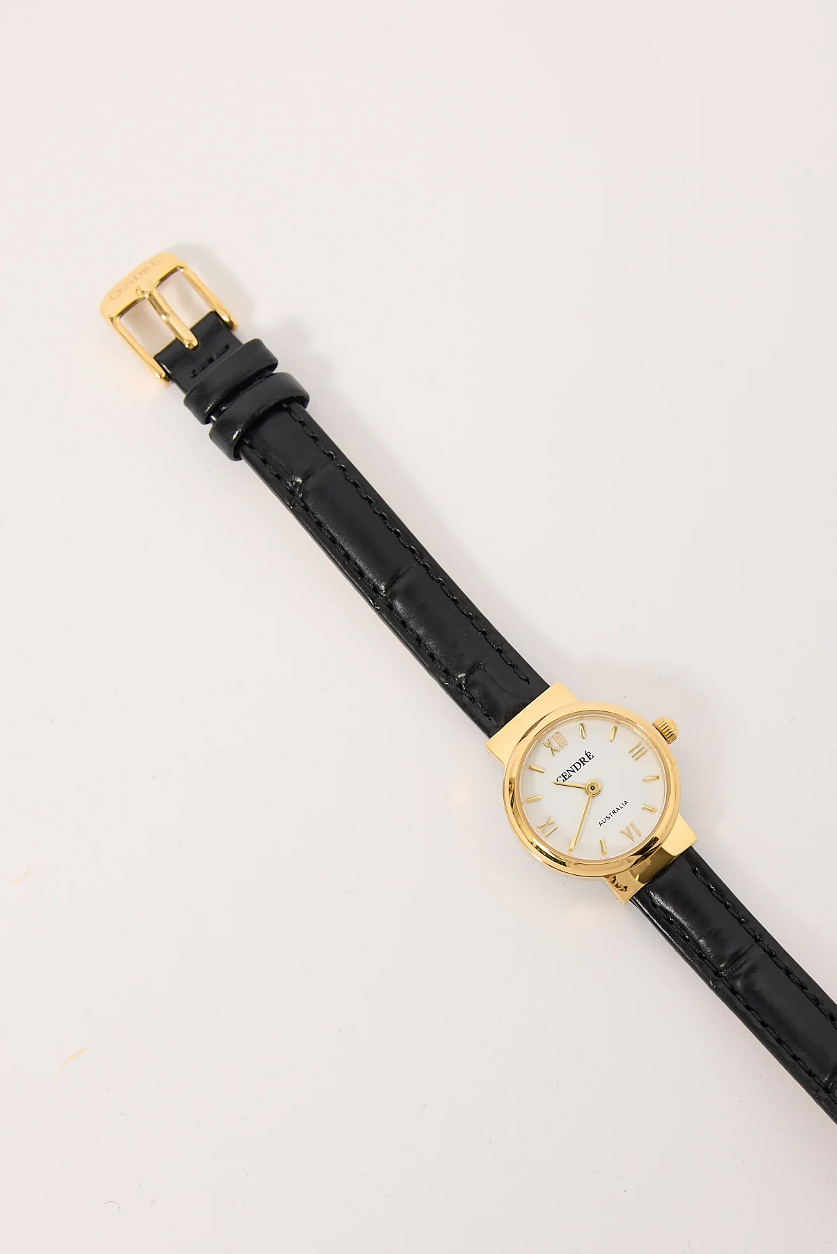 Cendre Chloe Watch Gold/White/Black Croc - Image 4