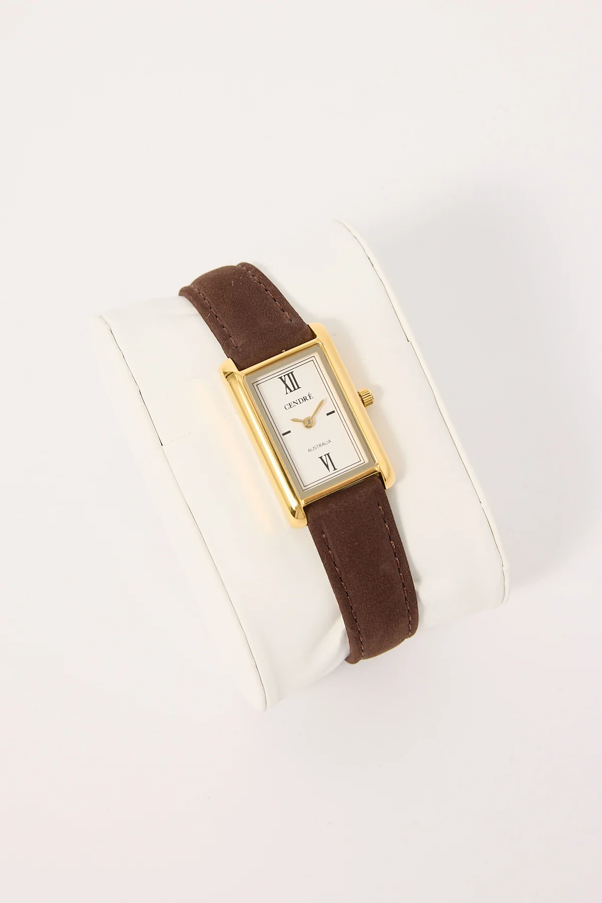 Cendre Kelly Watch Gold/White/Chocolate Suede