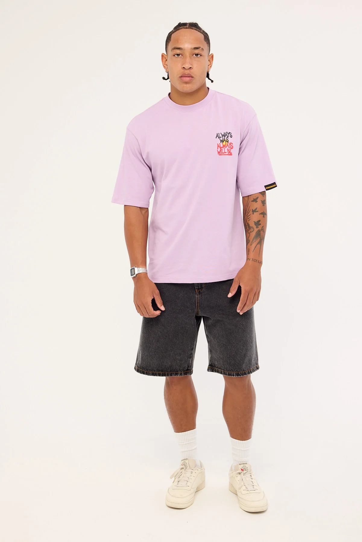Clothing The Gaps Always Was Resistance Tee Lilac - Image 2