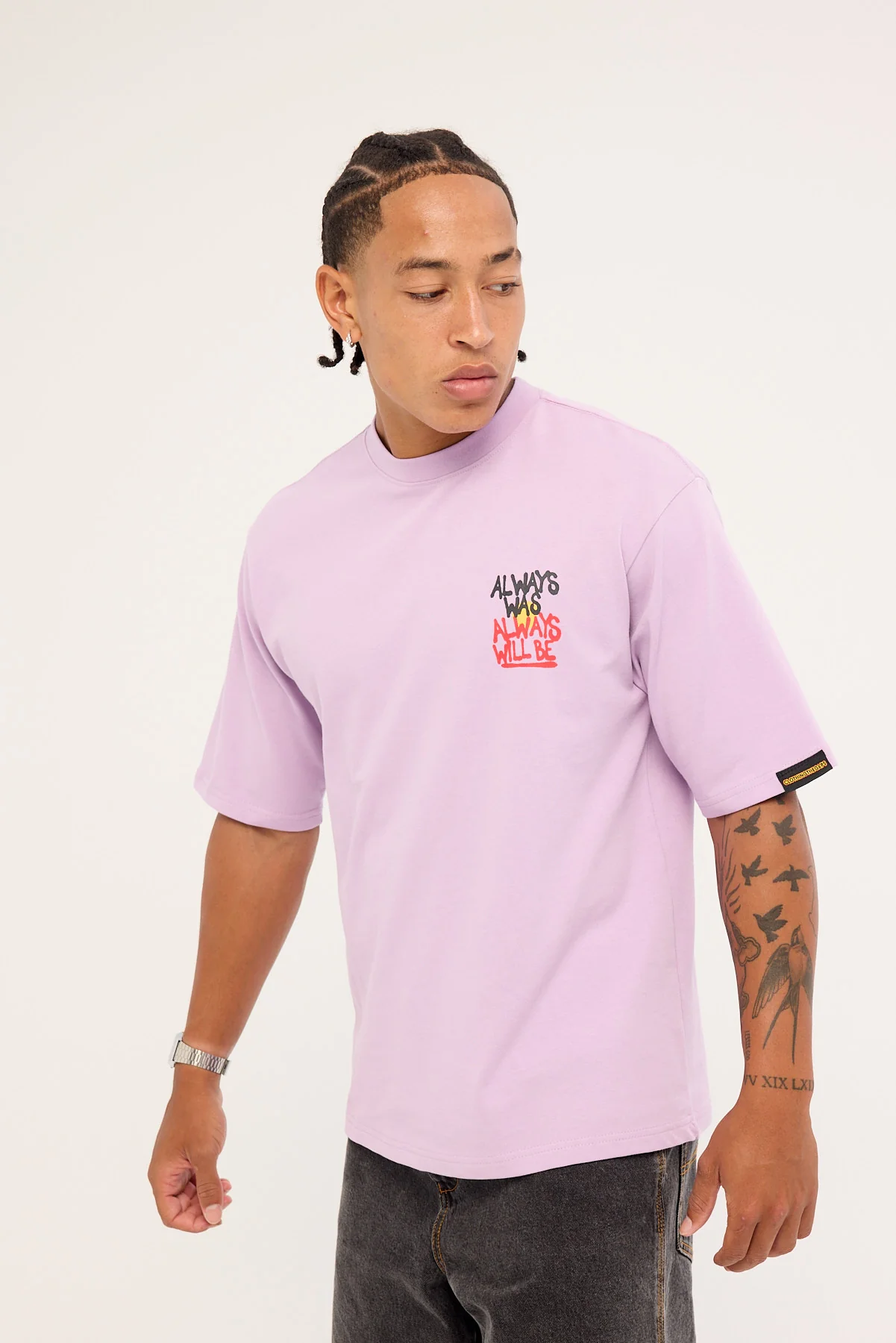 Clothing The Gaps Always Was Resistance Tee Lilac - Image 5