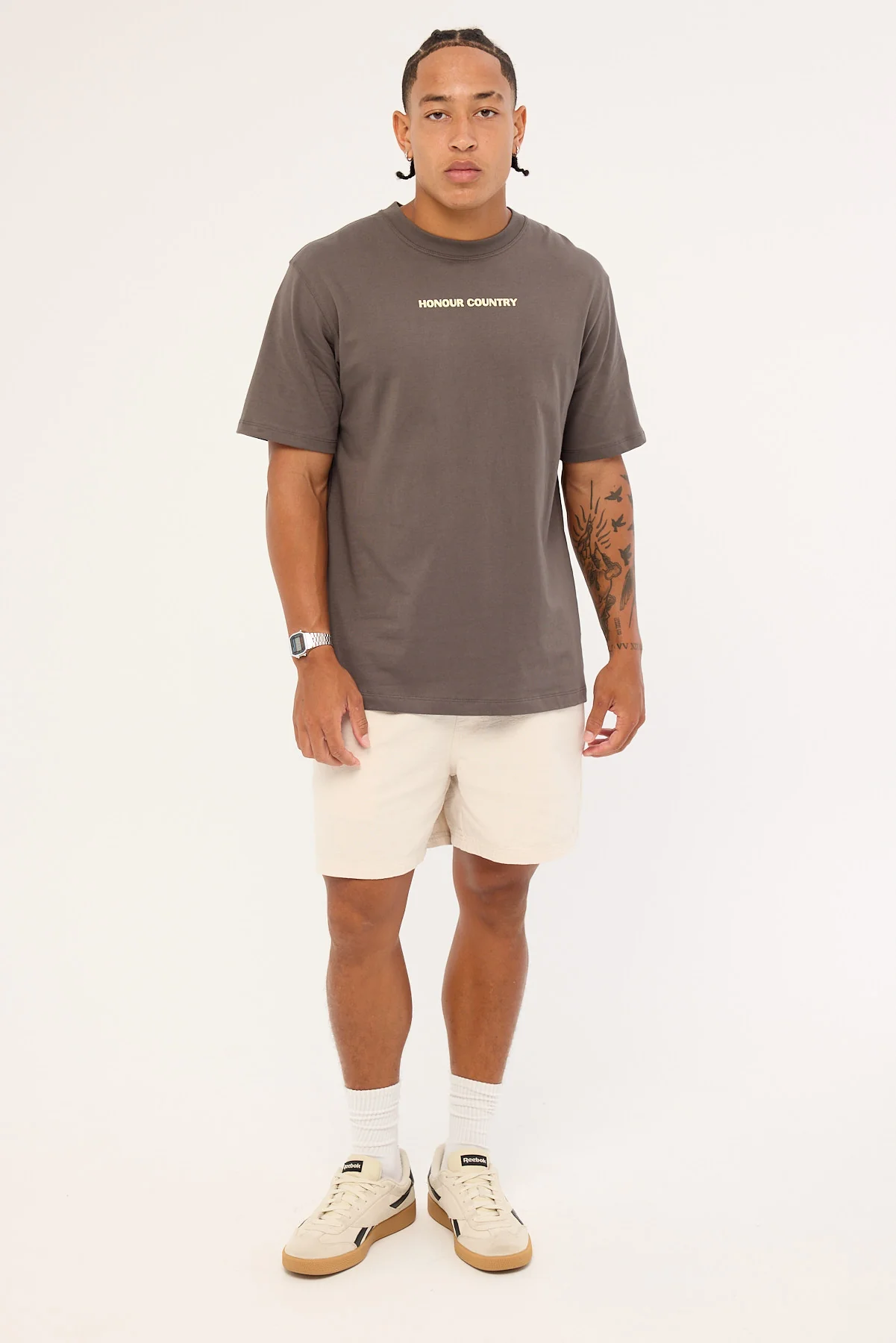 Clothing The Gaps Block Honoour Country Tee Charcoal - Image 2