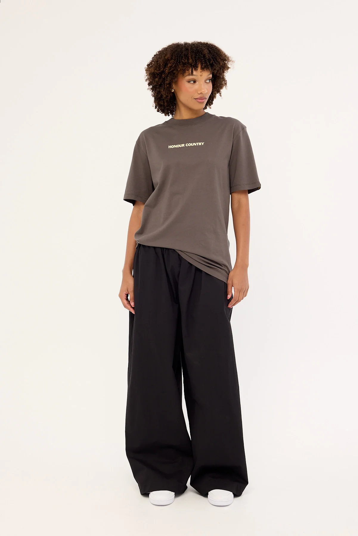 Clothing The Gaps Block Honoour Country Tee Charcoal - Image 7