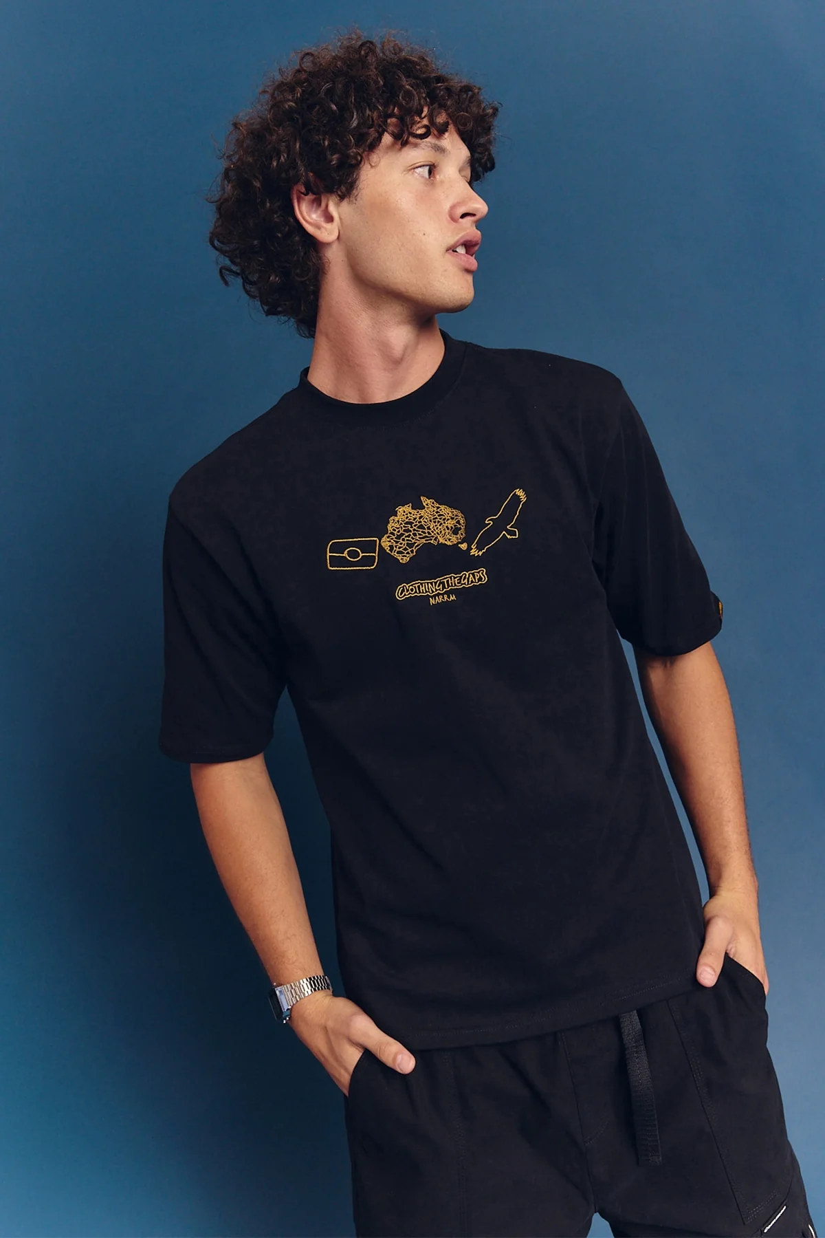 Clothing The Gaps Icon Tee Black - Image 10