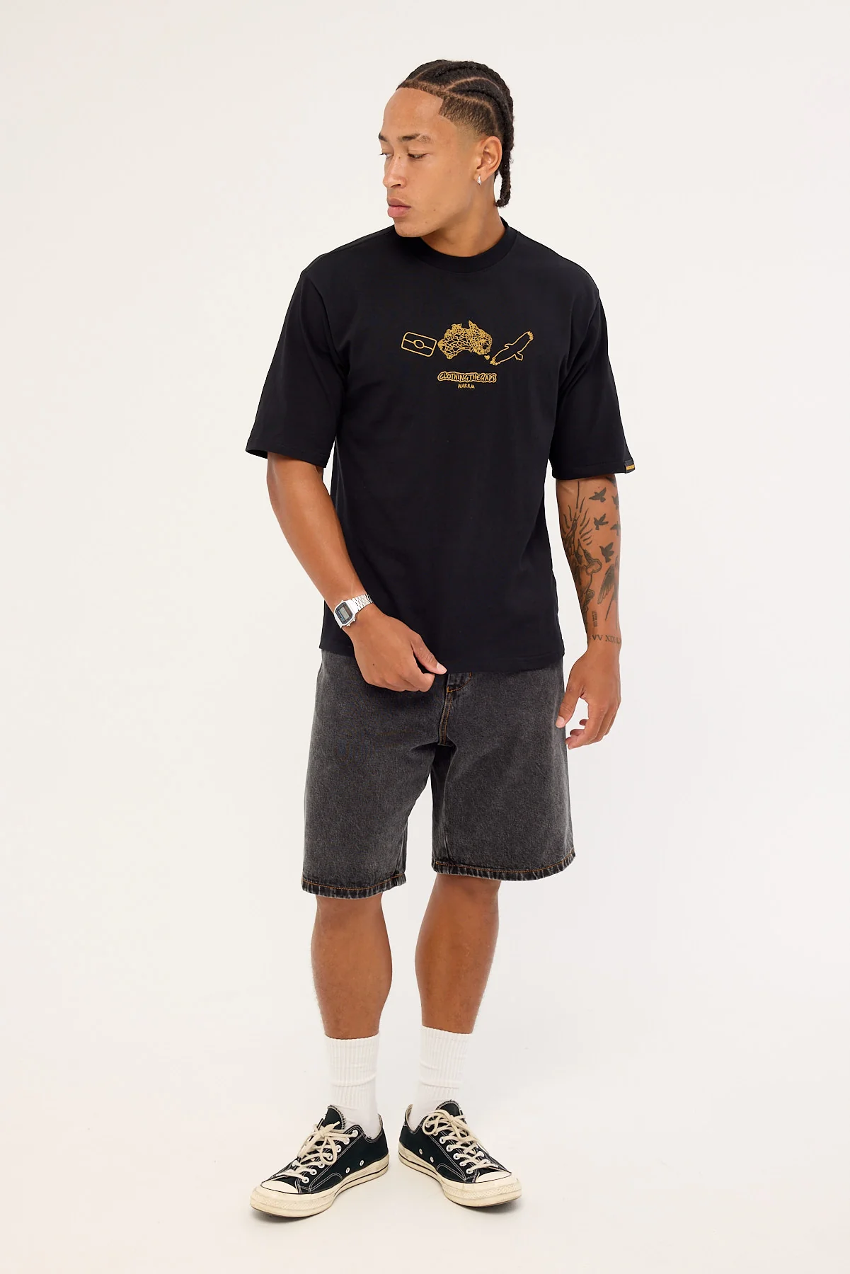 Clothing The Gaps Icon Tee Black - Image 2