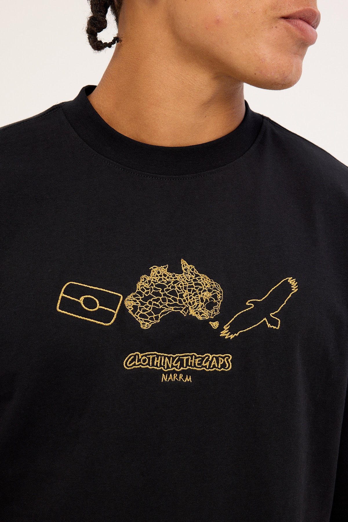 Clothing The Gaps Icon Tee Black - Image 3