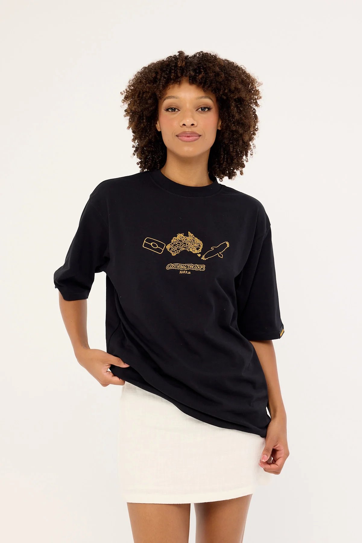 Clothing The Gaps Icon Tee Black - Image 7