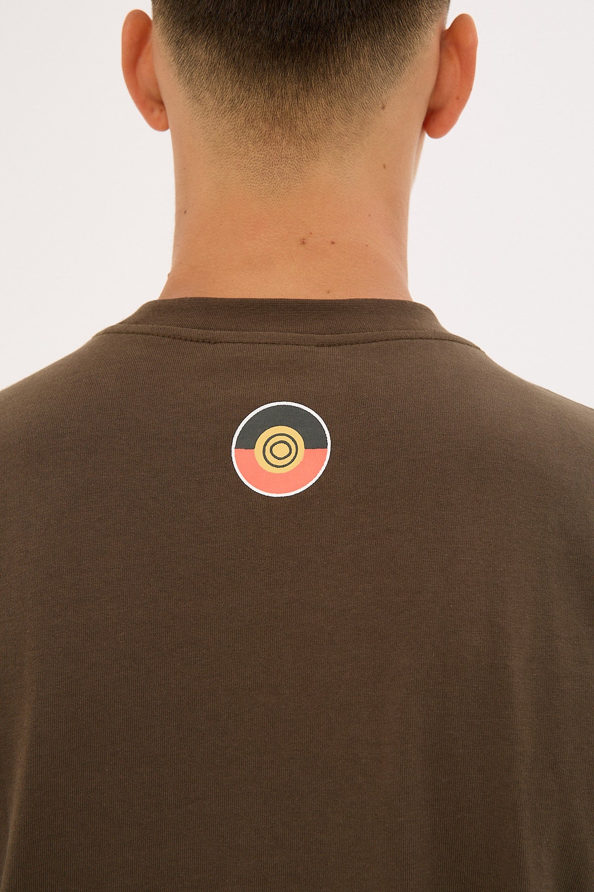Clothing The Gaps Icon Tee Brown - Image 10