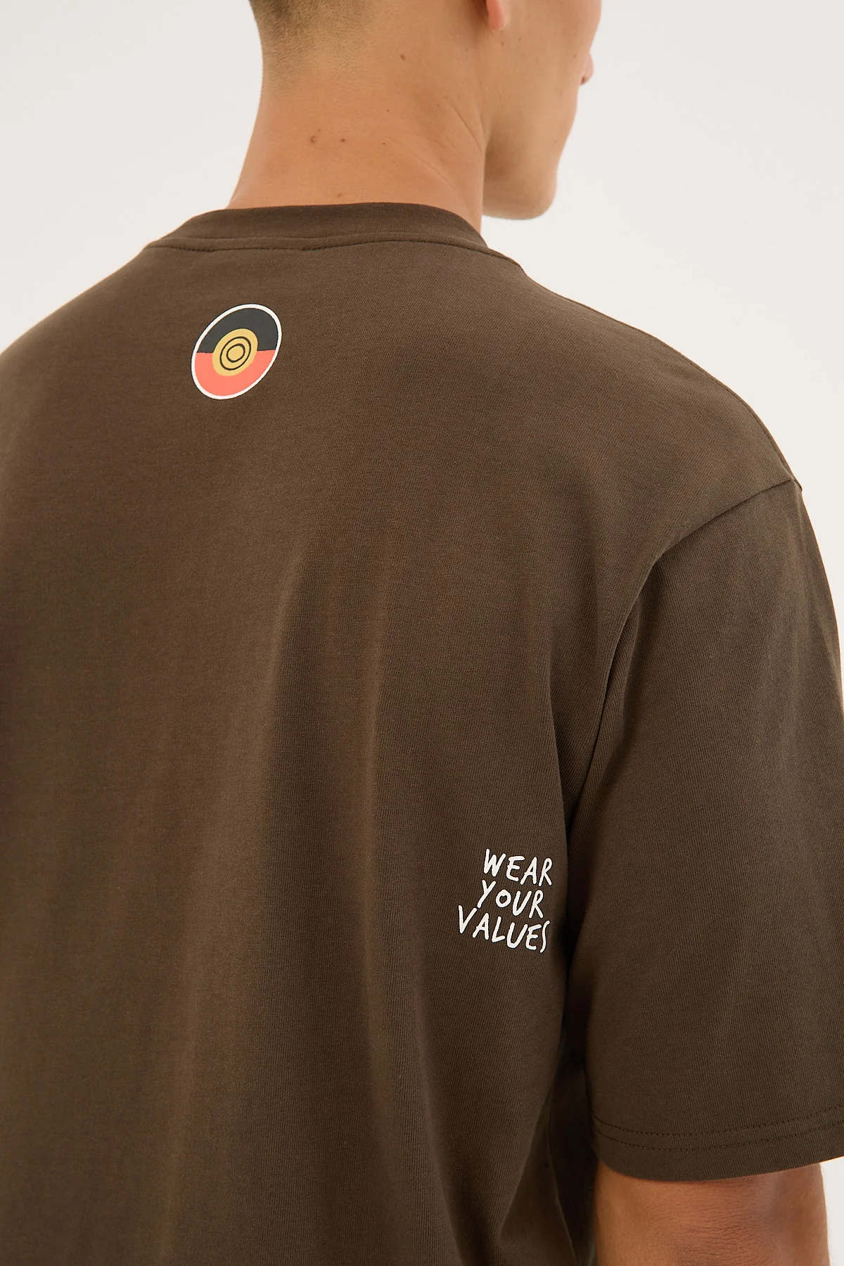 Clothing The Gaps Icon Tee Brown - Image 11