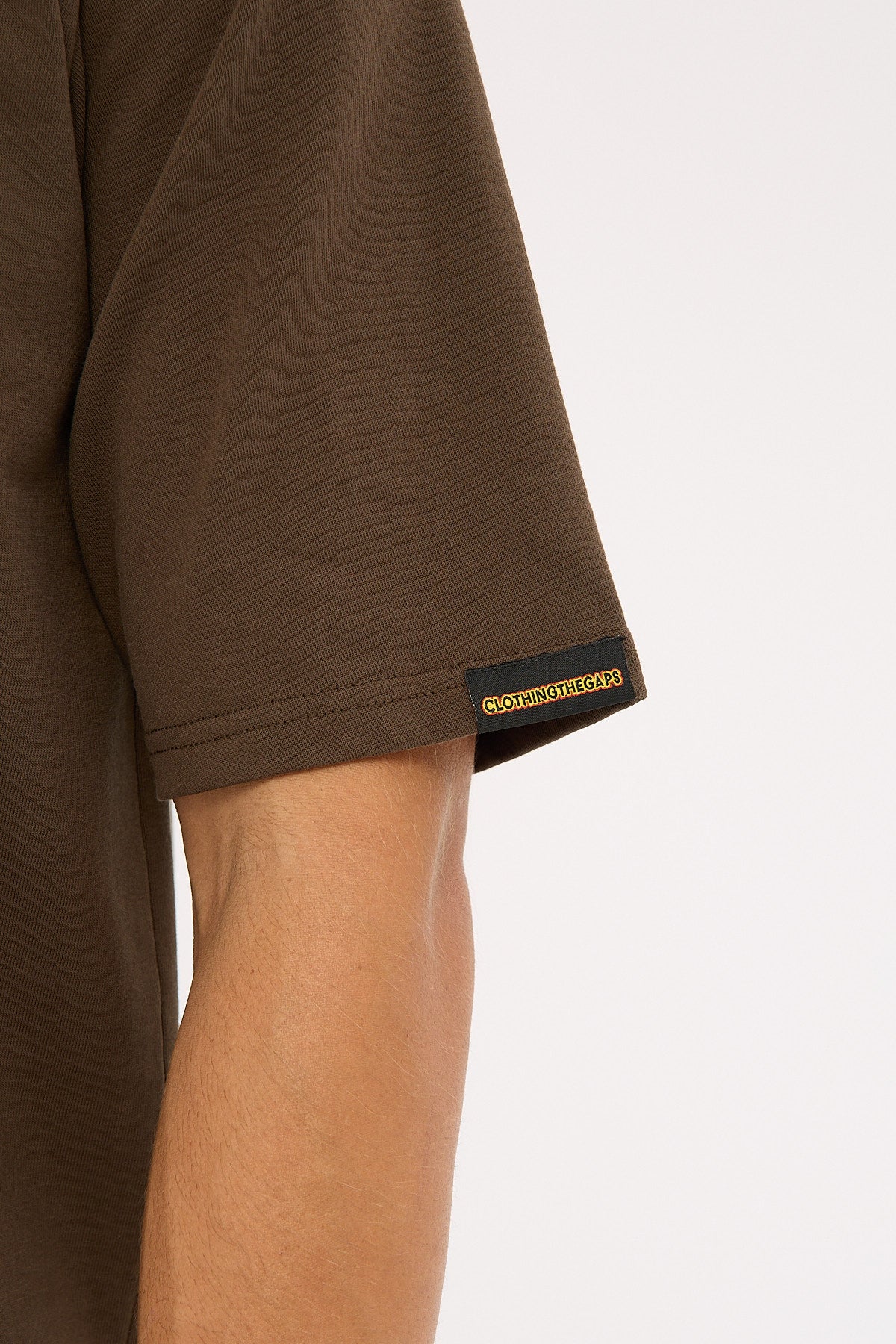 Clothing The Gaps Icon Tee Brown - Image 13