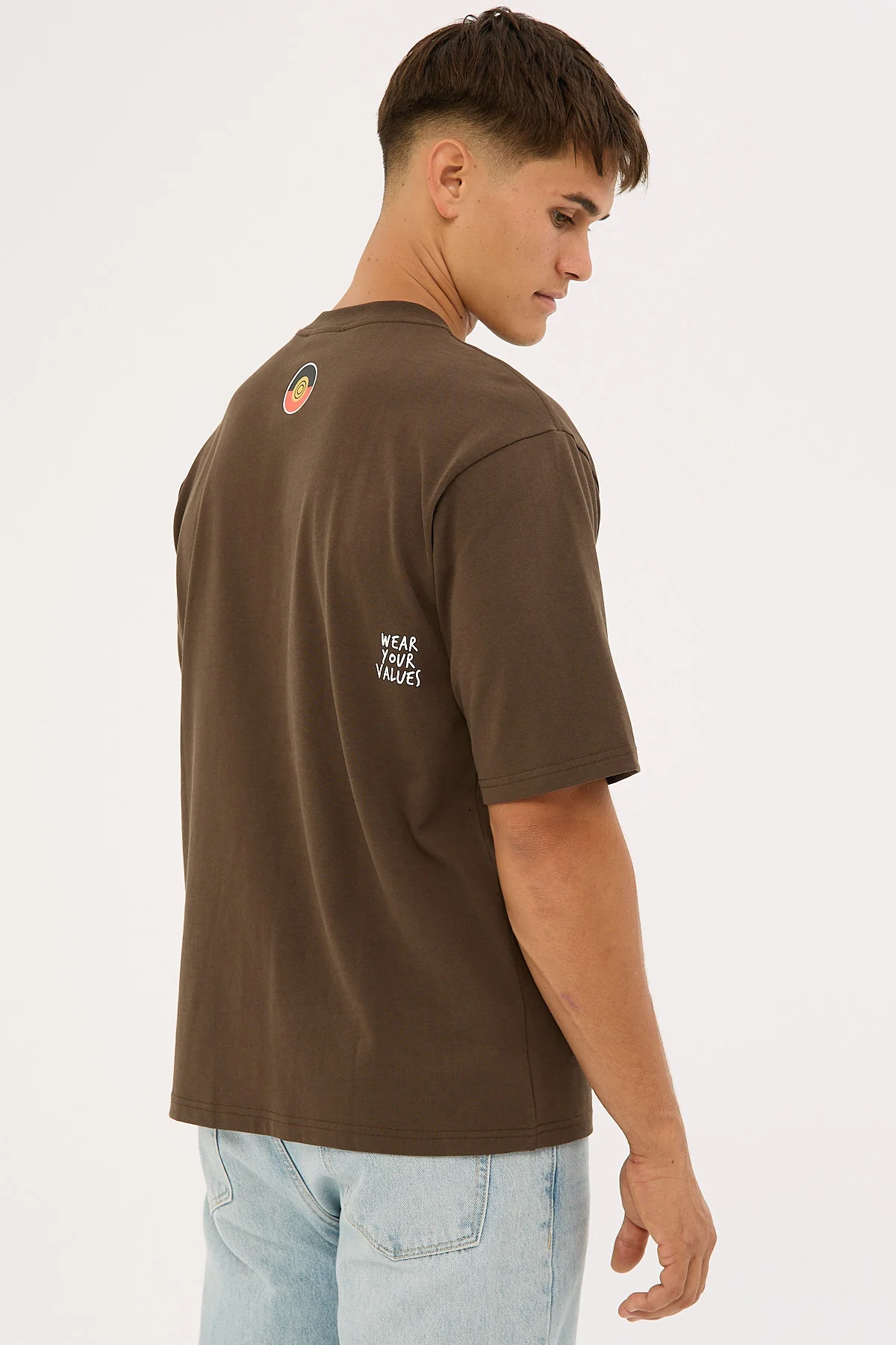 Clothing The Gaps Icon Tee Brown - Image 9