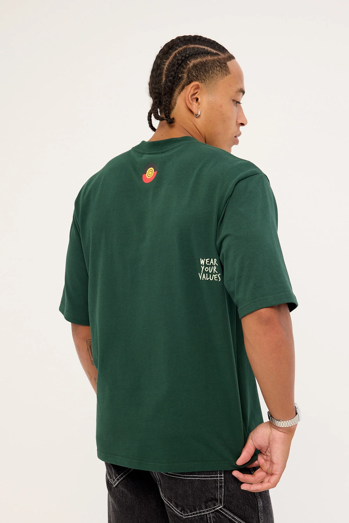 Clothing The Gaps Icon Tee Forest Green - Image 5