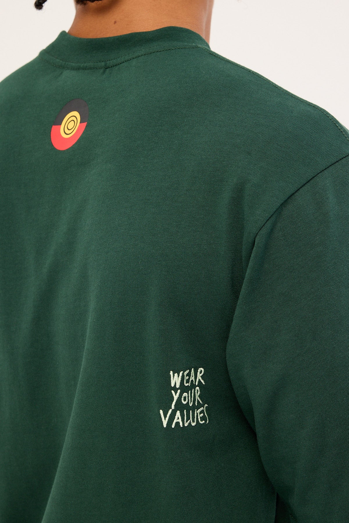 Clothing The Gaps Icon Tee Forest Green - Image 6