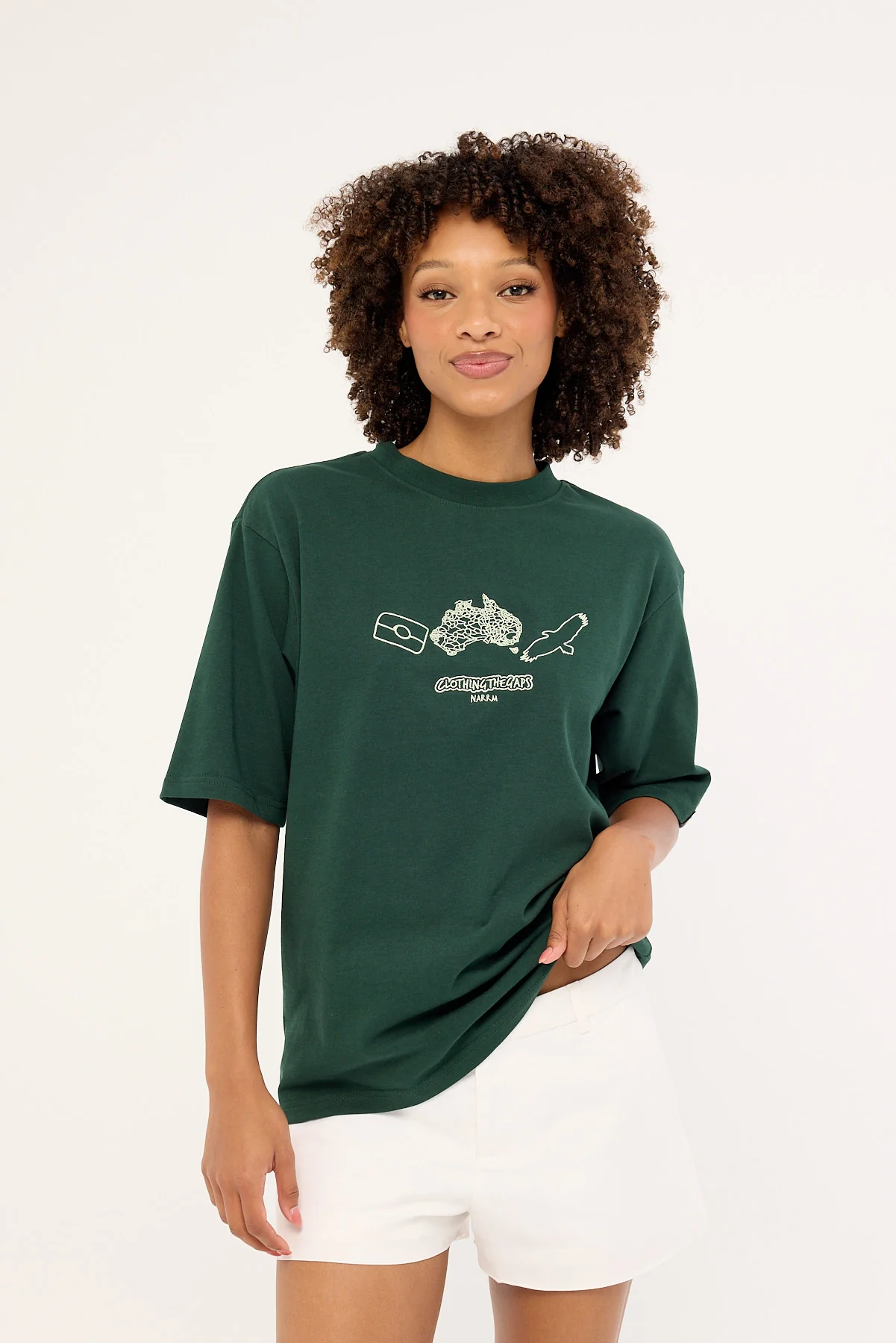 Clothing The Gaps Icon Tee Forest Green - Image 8