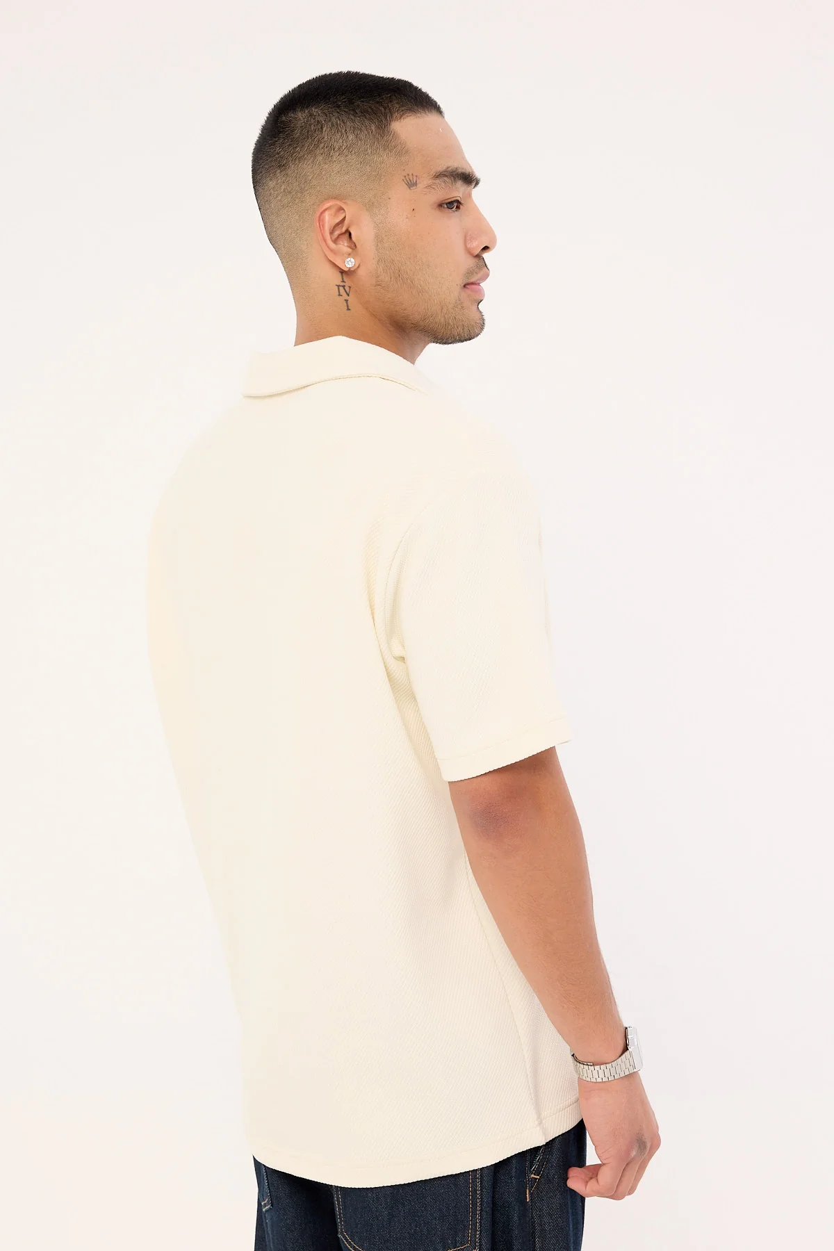 Common Need Alfie Boxy Polo White - Image 6
