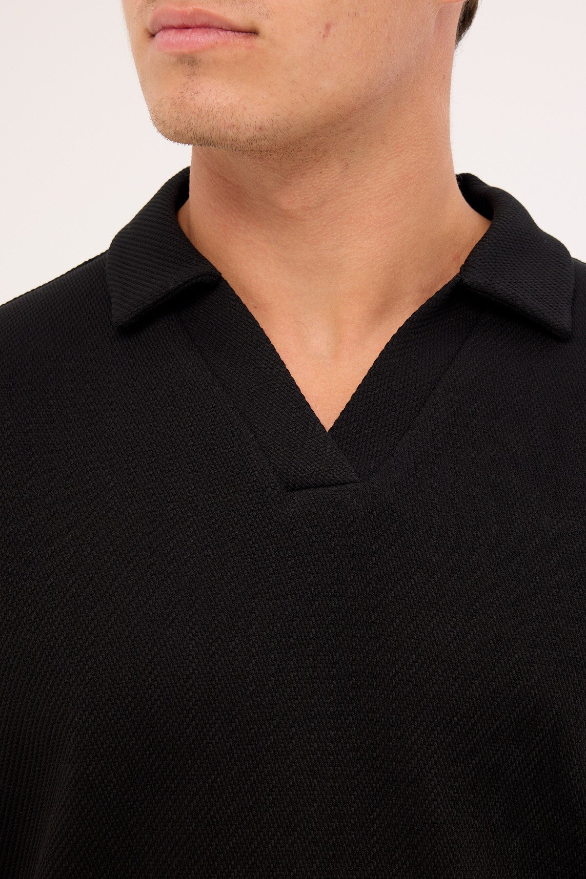 Common Need Alfie Boxy Polo Black - Image 3
