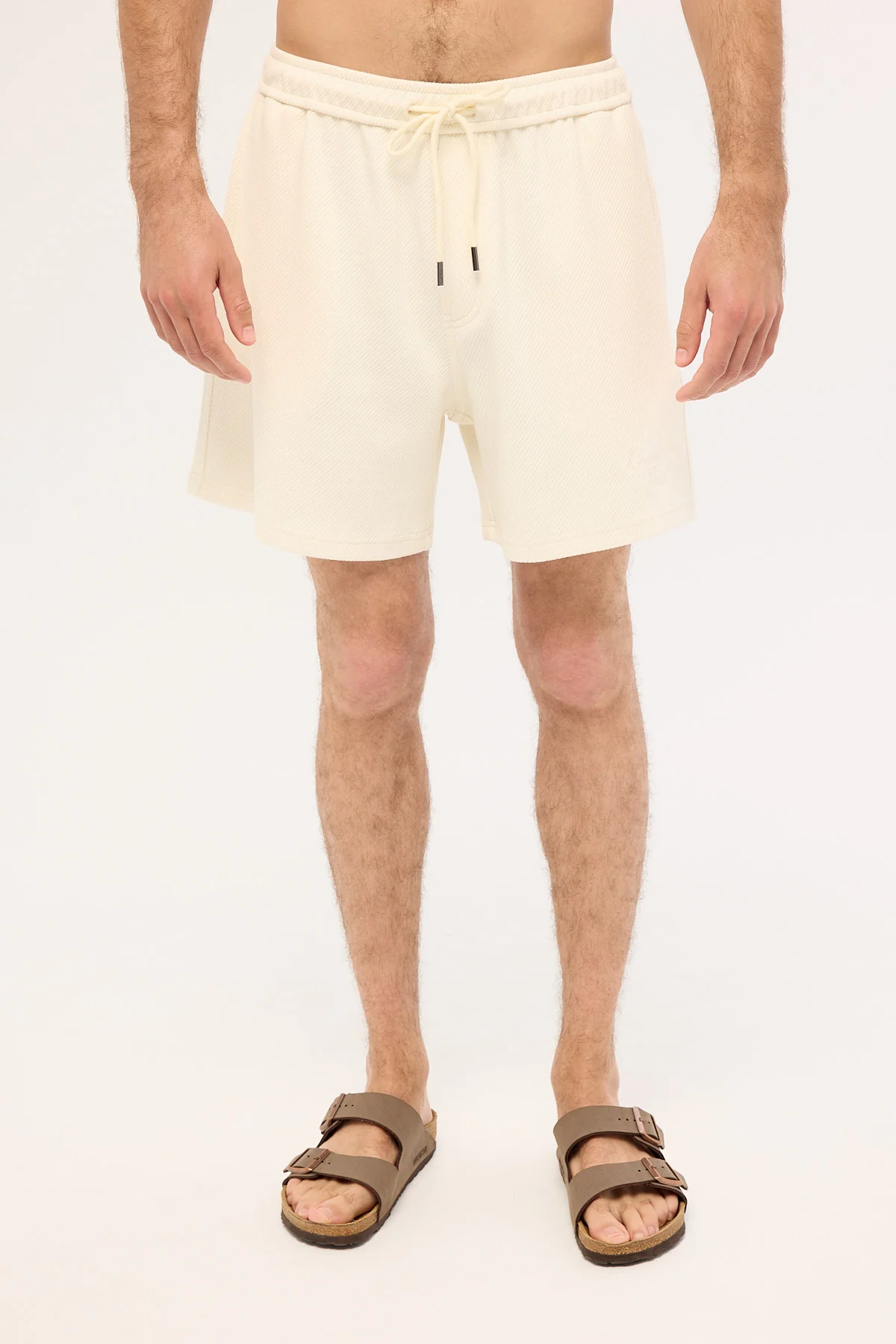 Common Need Alfie Elastic Waist Short Off White - Image 6