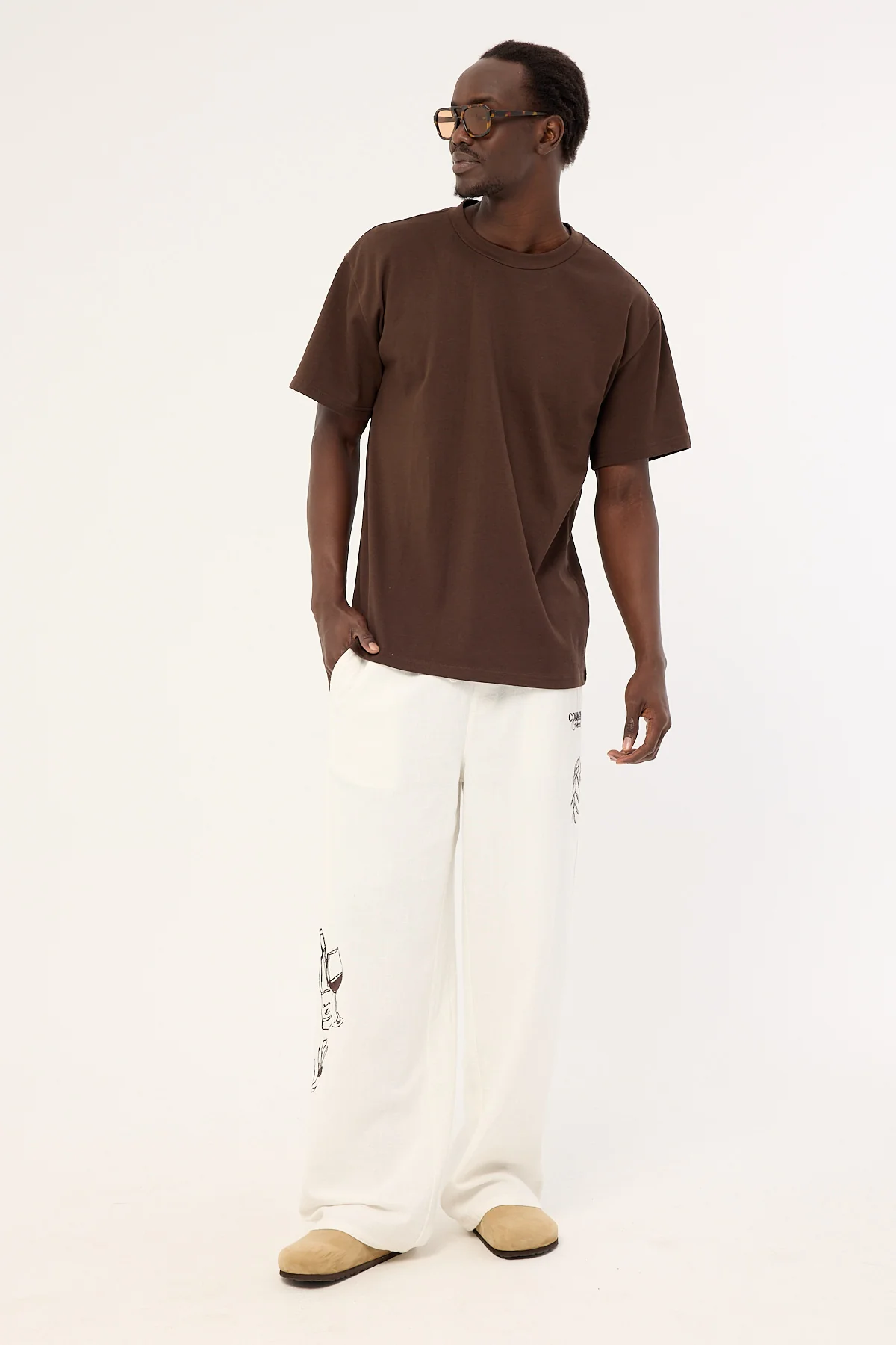 Common Need Alfresco Baggy Linen Pant Off White - Image 3