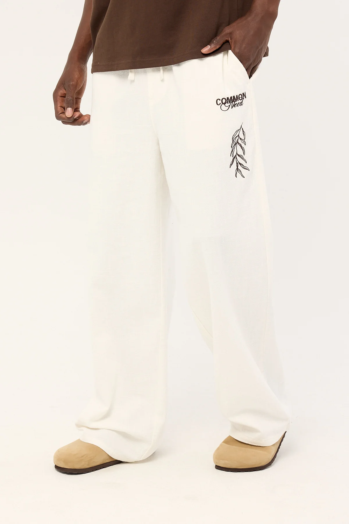 Common Need Alfresco Baggy Linen Pant Off White - Image 5