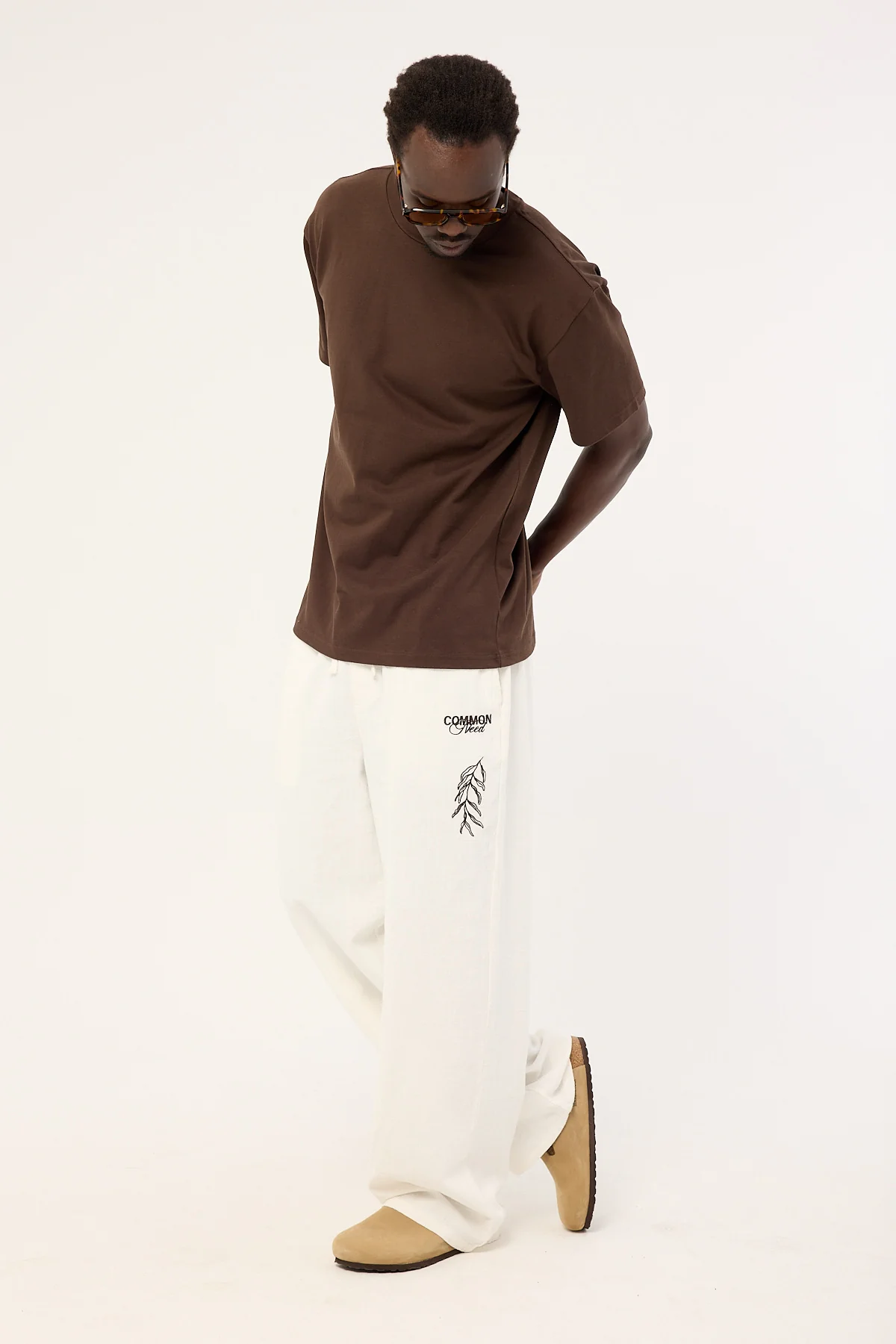 Common Need Alfresco Baggy Linen Pant Off White - Image 7