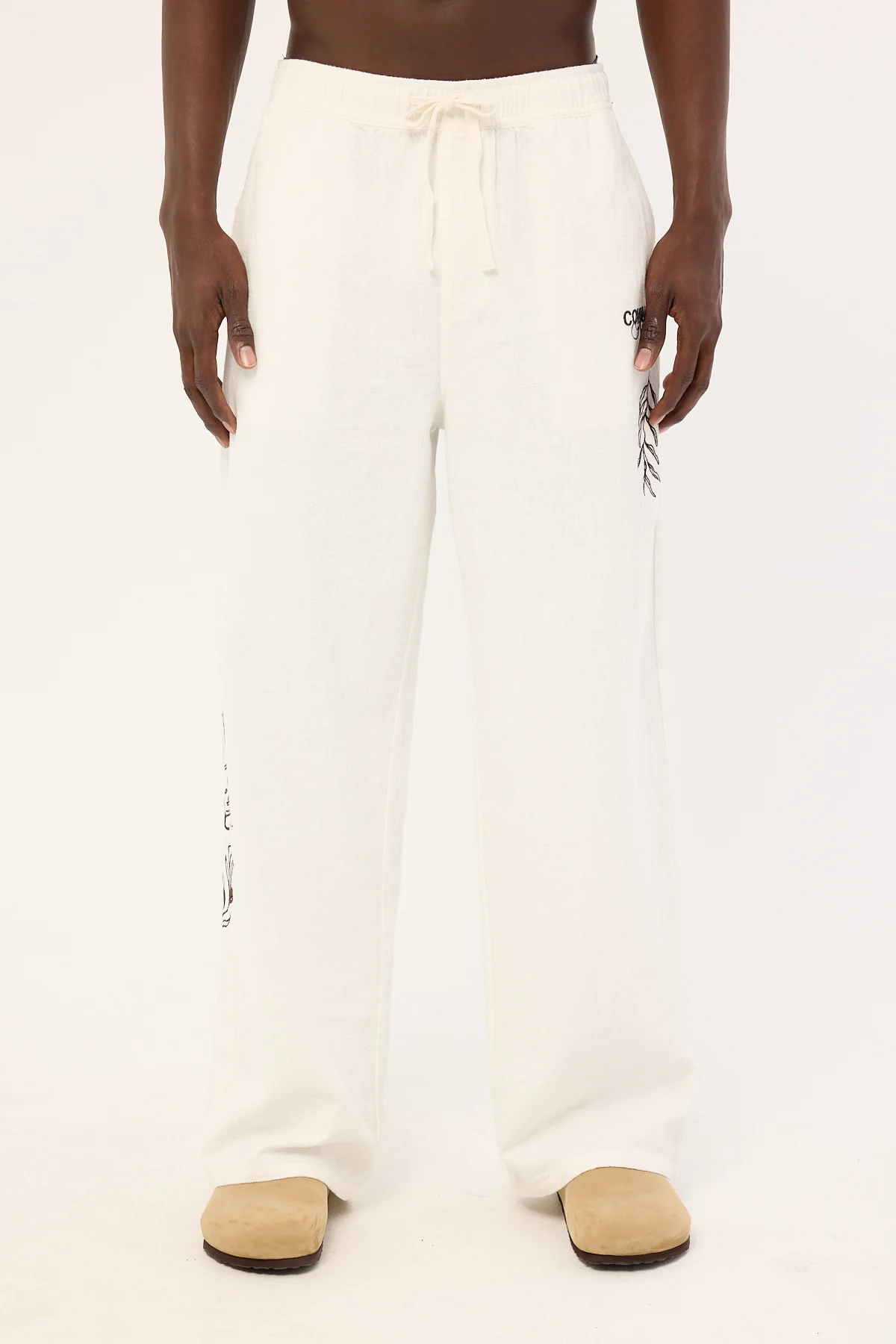 Common Need Alfresco Baggy Linen Pant Off White - Image 9